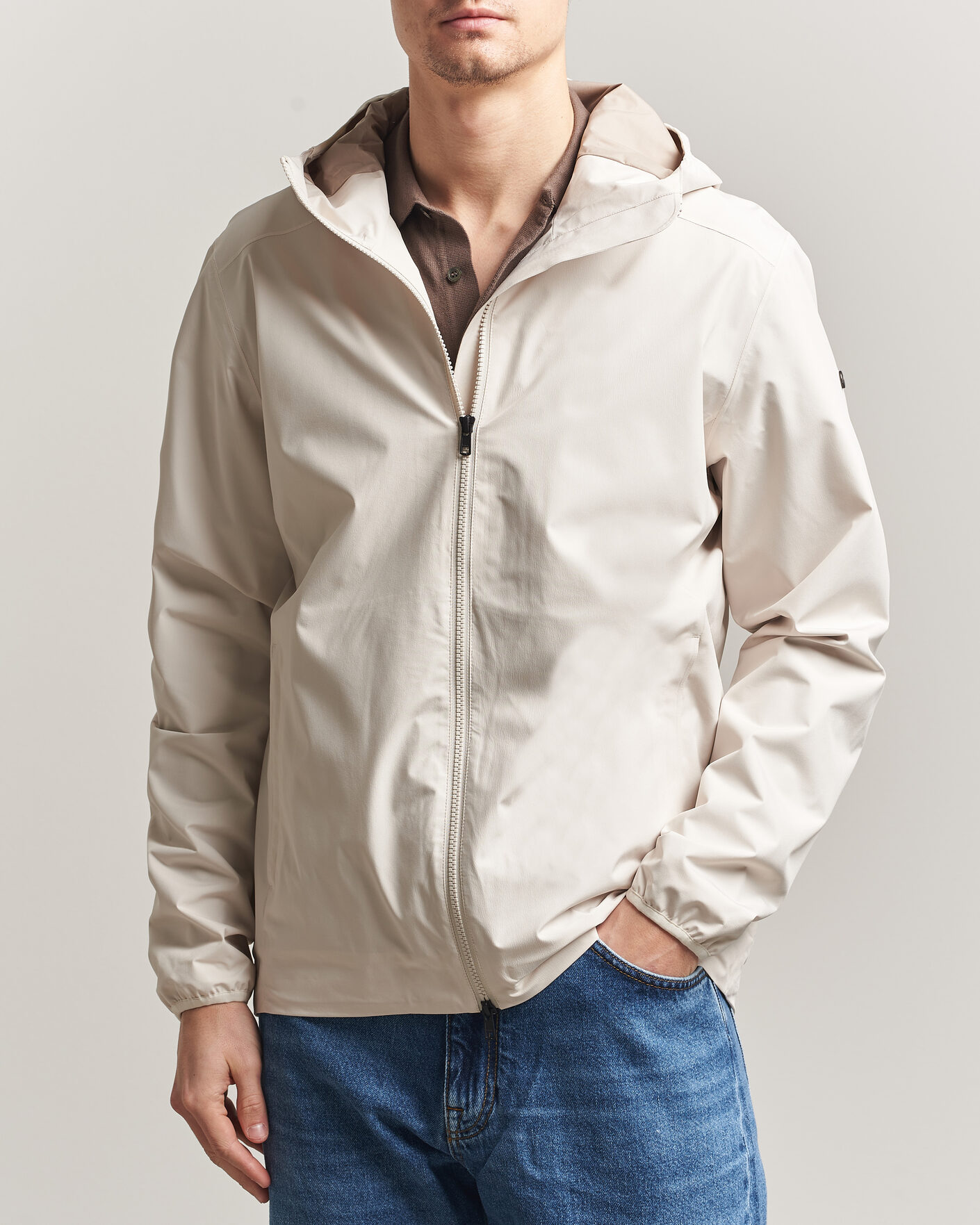 Mies | Takit | Scandinavian Edition | Hood II Waterproof Jacket Neutral White
