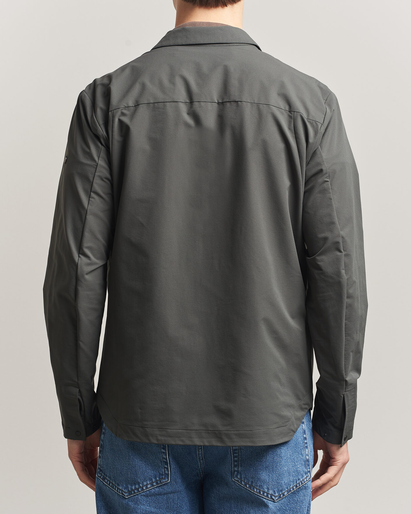 Mies | Takit | Scandinavian Edition | Merge II Stretch Shirt Jacket Dark Olive