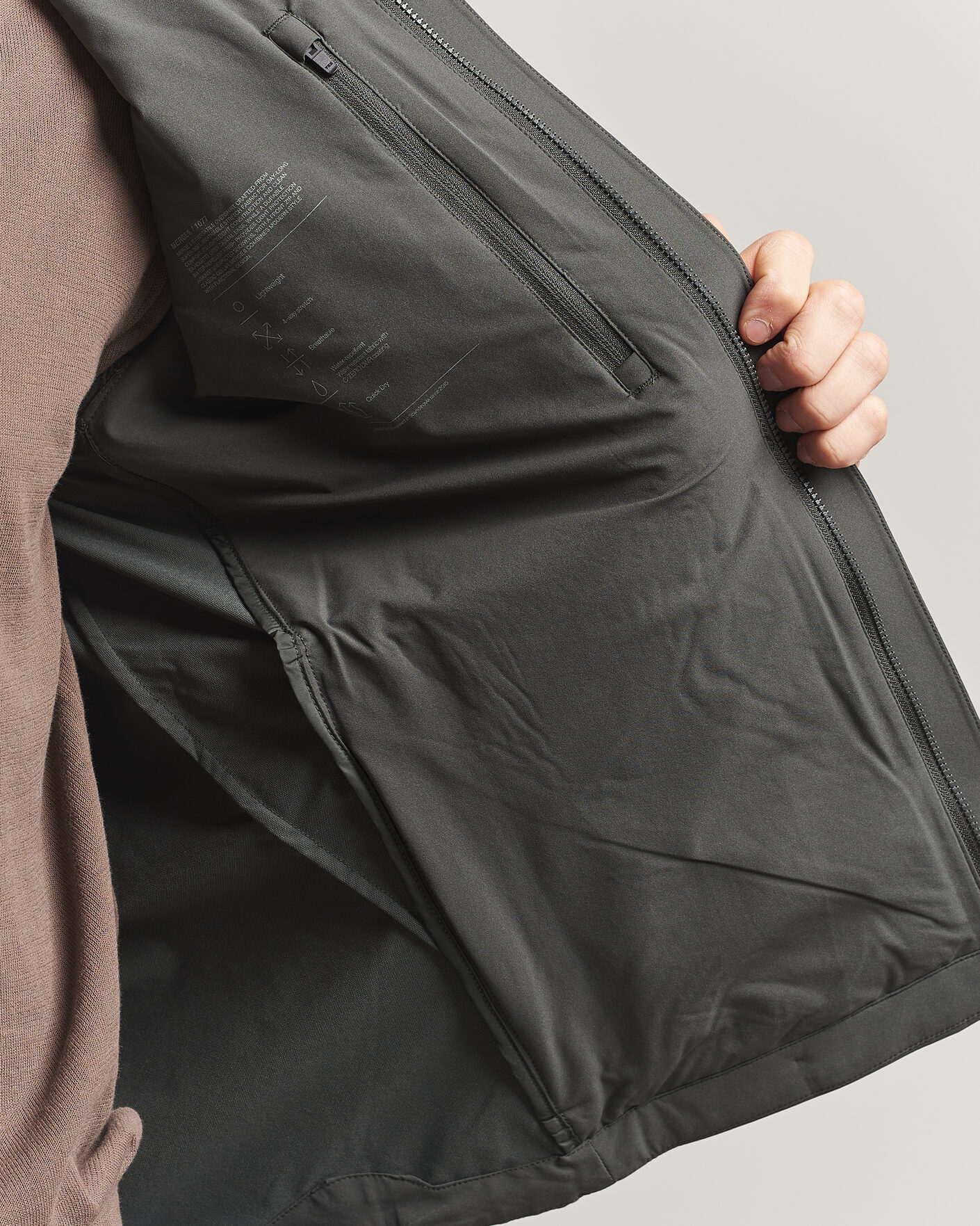 Mies | Takit | Scandinavian Edition | Merge II Stretch Shirt Jacket Dark Olive