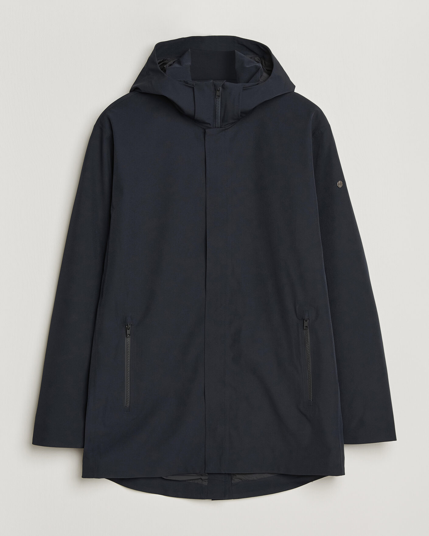 Mies | Takit | Scandinavian Edition | Range III Mid Lenght Waterproof Coat Midnight Blue