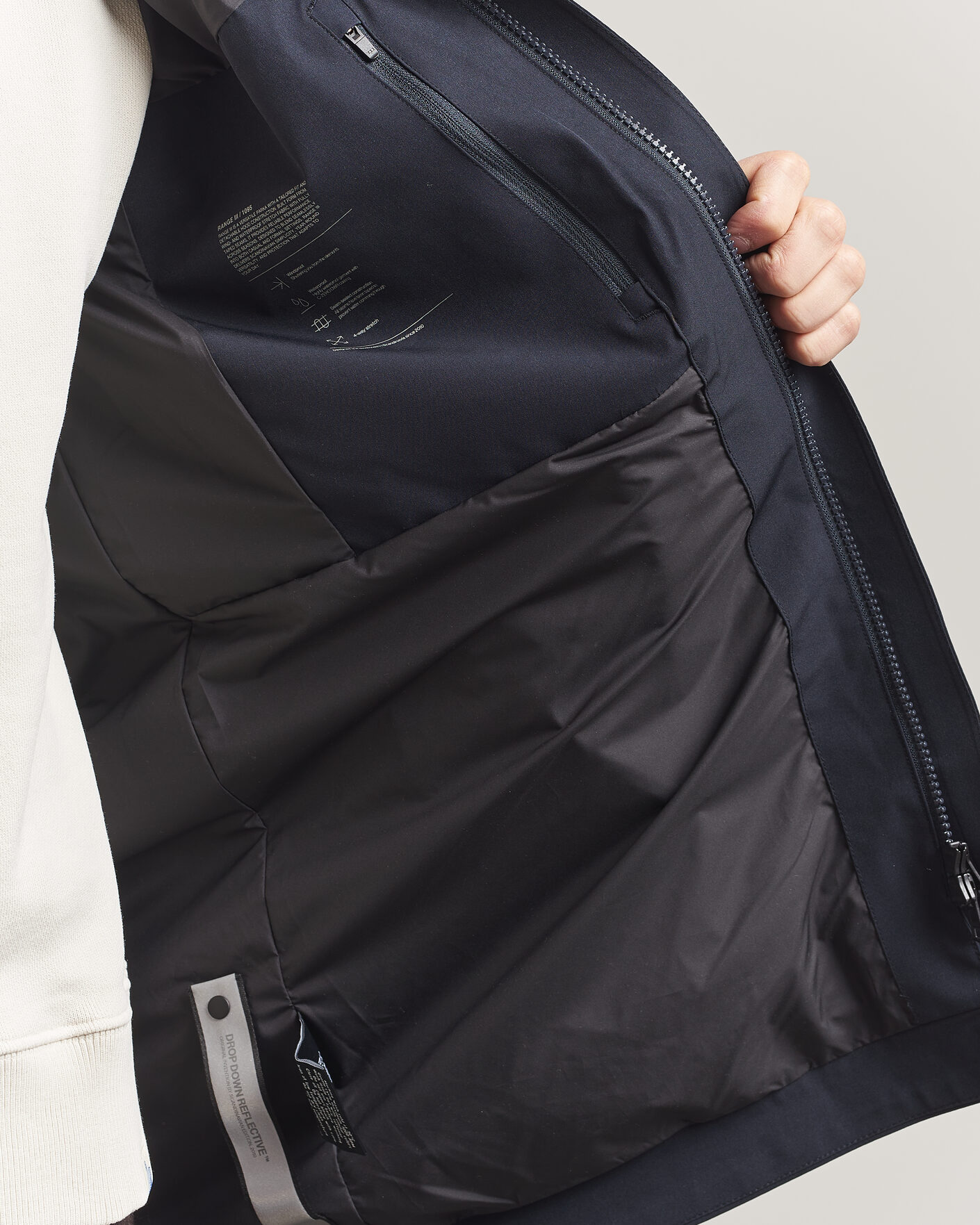 Mies | Takit | Scandinavian Edition | Range III Mid Lenght Waterproof Coat Midnight Blue