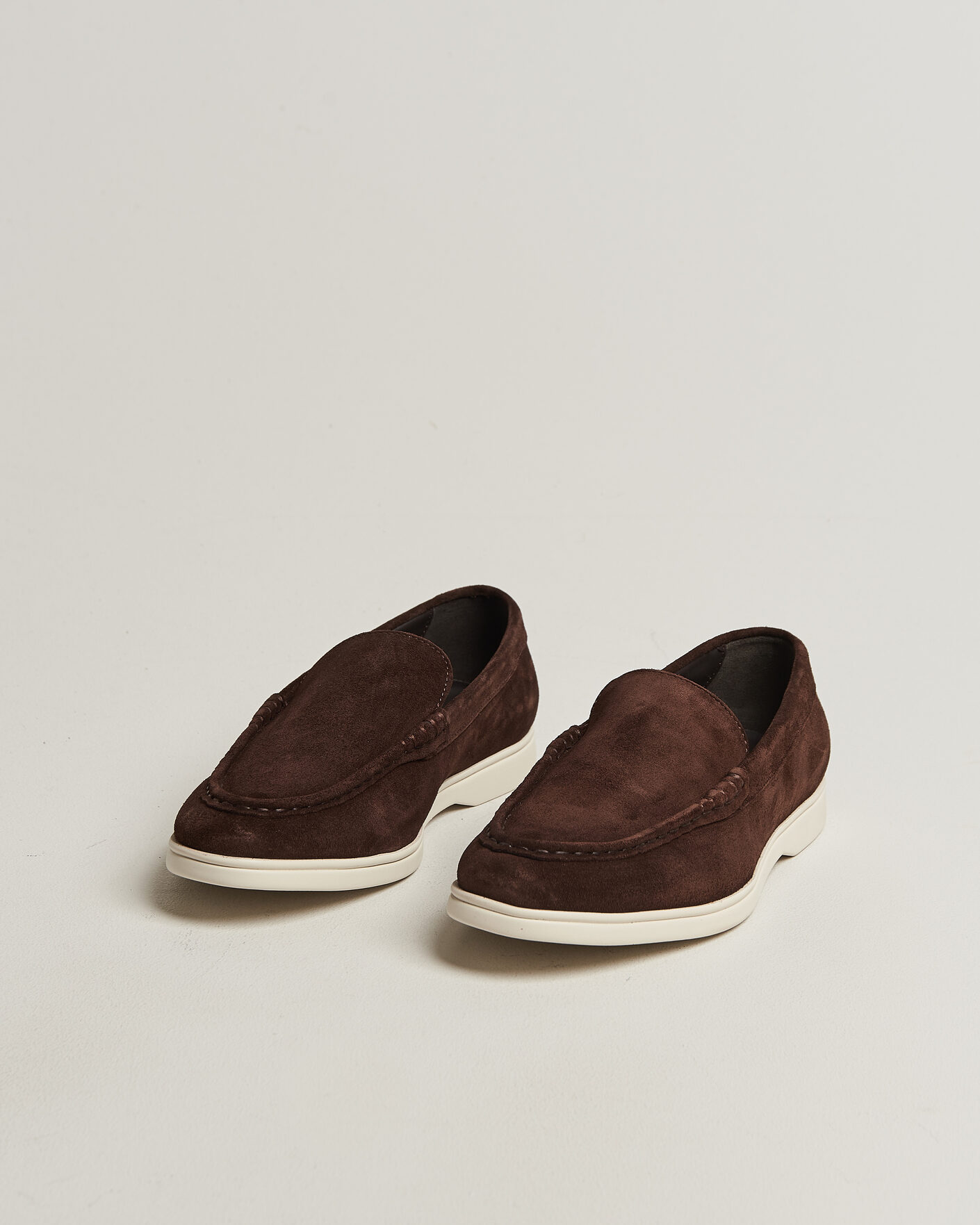Mies | Loaferit | Charles Tyrwhitt | Suede Slip On Loafers Chocolate Brown