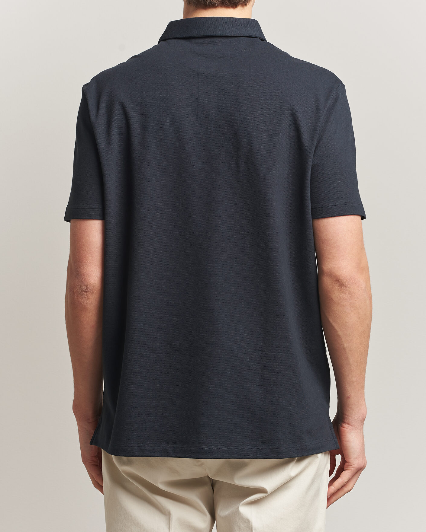 Mies | Pikeet | Charles Tyrwhitt | Smart Stretch Pique Polo Black