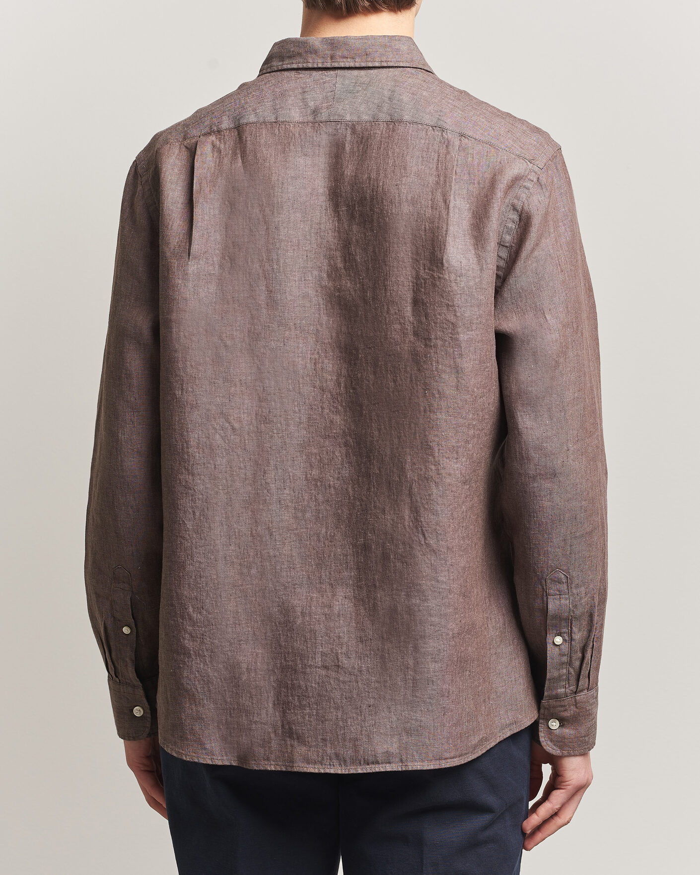 Mies | Kauluspaidat | Charles Tyrwhitt | Pure Linen Slim Fit Shirt Mocha