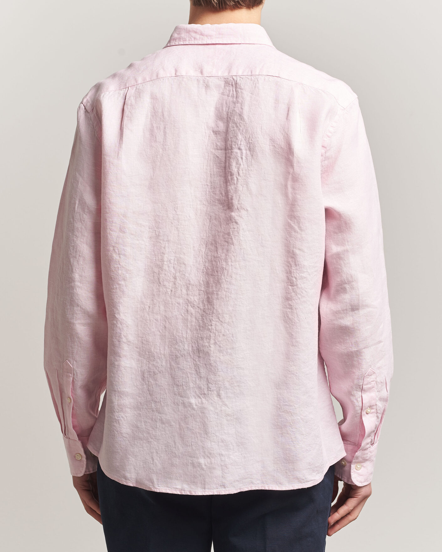 Mies | Kauluspaidat | Charles Tyrwhitt | Pure Linen Slim Fit Shirt Pink