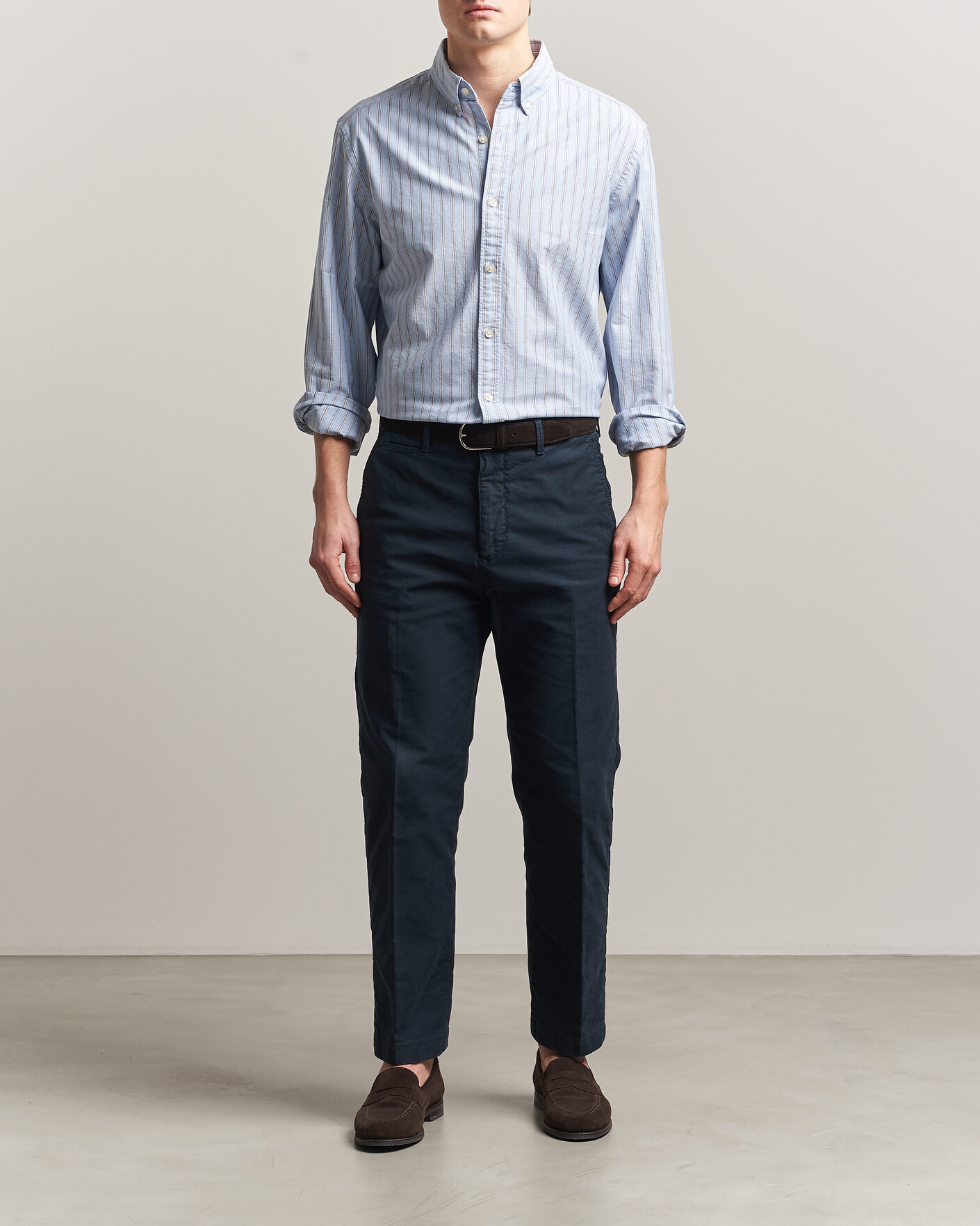 Mies | Kauluspaidat | Charles Tyrwhitt | Button Down Stretch Oxford Shirt Blue