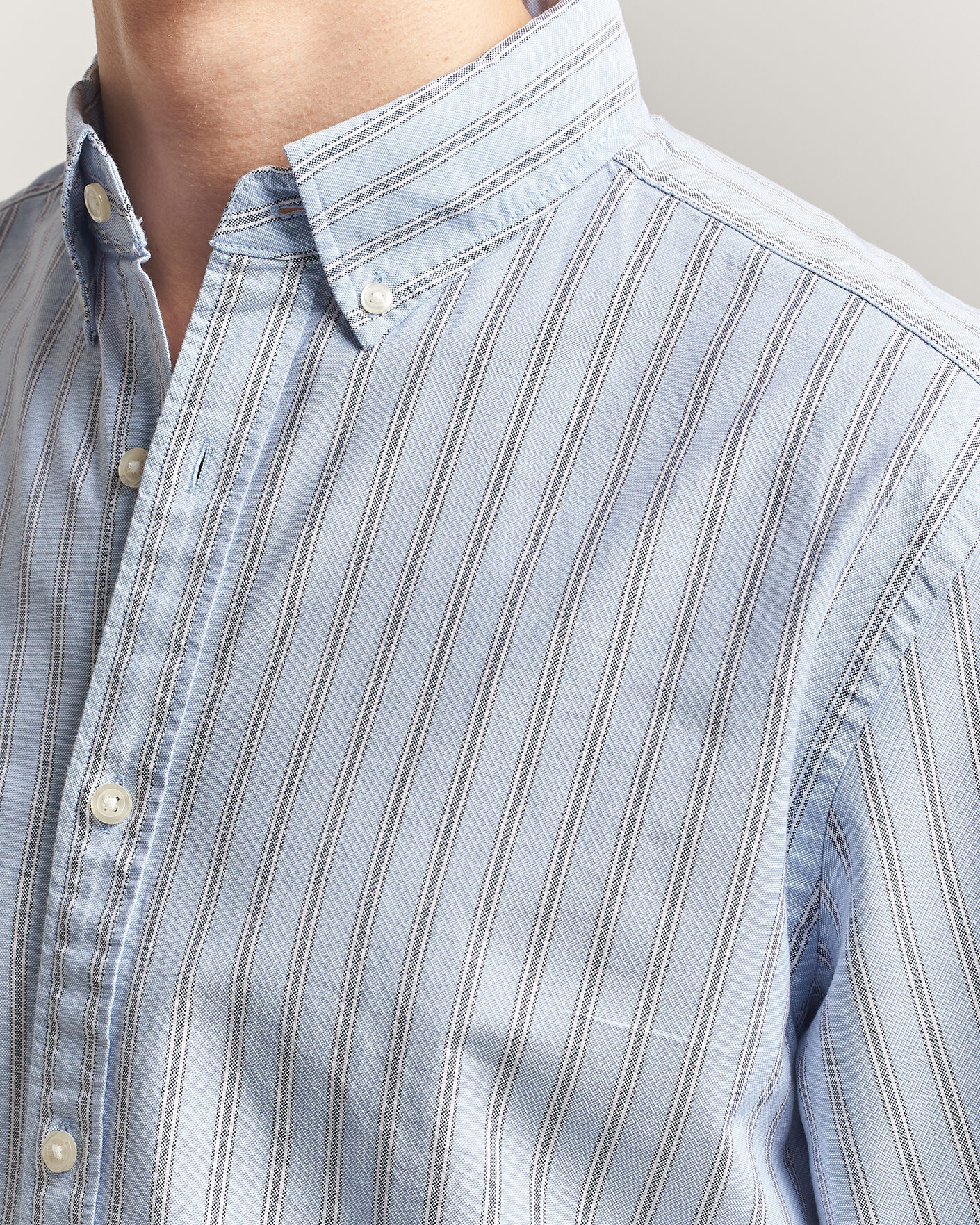 Mies | Kauluspaidat | Charles Tyrwhitt | Button Down Stretch Oxford Shirt Blue