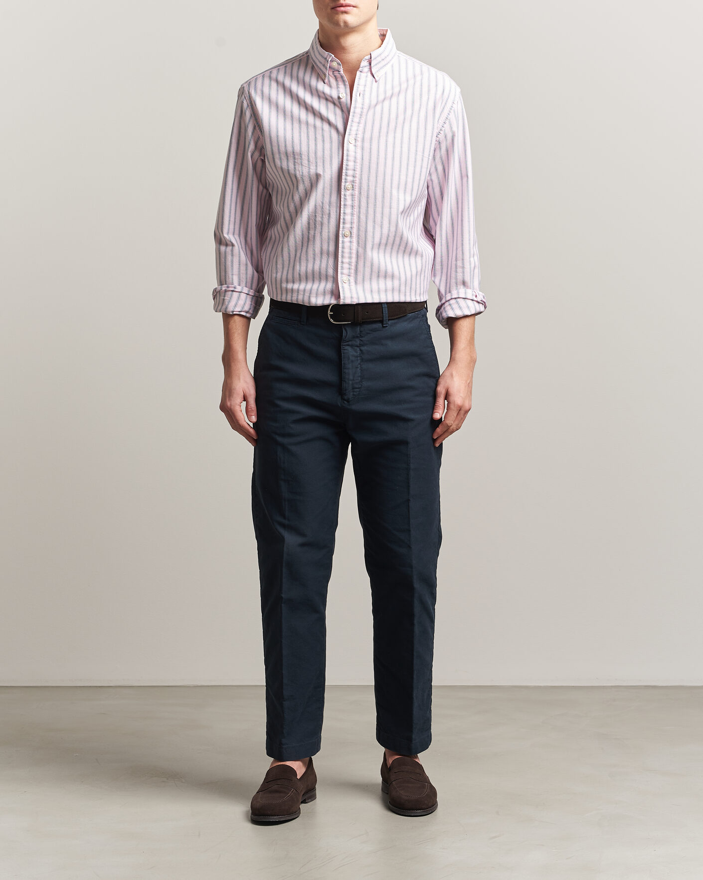 Mies | Kauluspaidat | Charles Tyrwhitt | Button Down Stretch Oxford Shirt Light Pink