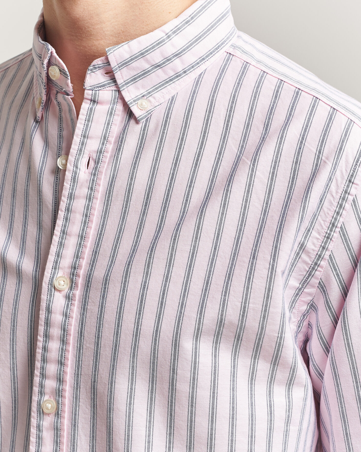Mies | Kauluspaidat | Charles Tyrwhitt | Button Down Stretch Oxford Shirt Light Pink