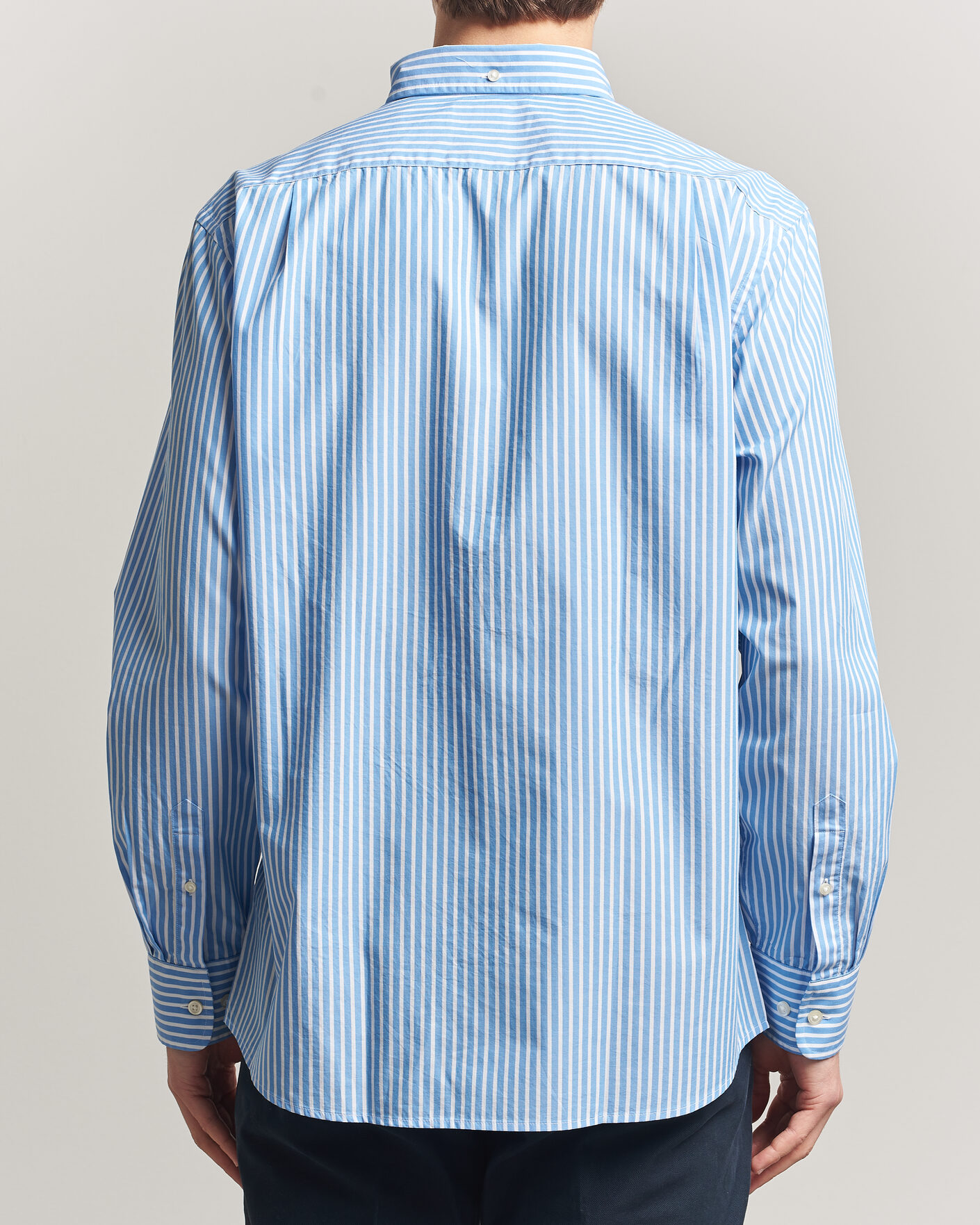 Mies | Kauluspaidat | Charles Tyrwhitt | Button Down Stretch Poplin Shirt Ocean Blue