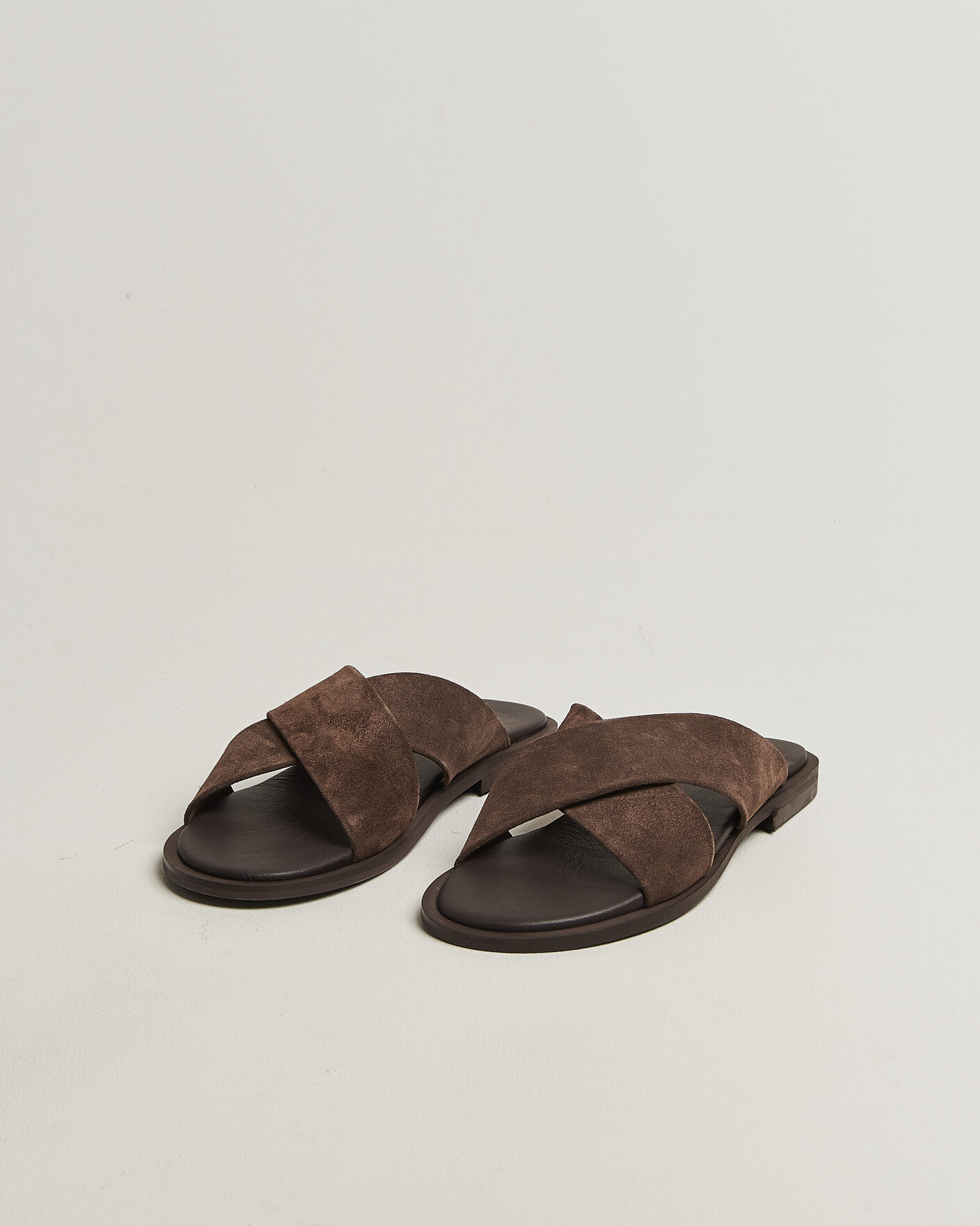 Mies | Sandaalit ja tohvelit | Thera's | Classic Sandals Dark Brown Suede