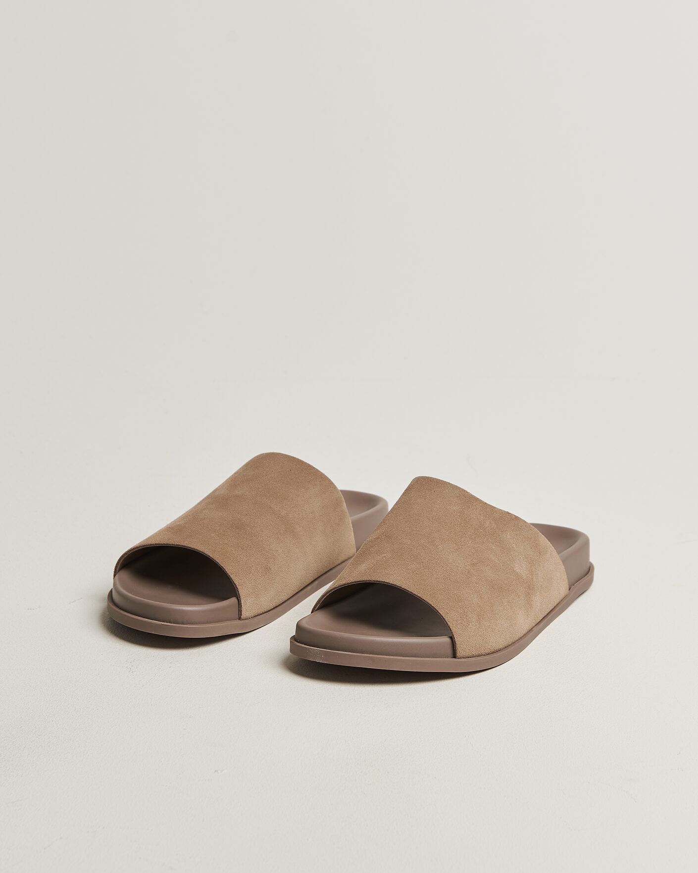 Mies | Sandaalit ja tohvelit | Thera's | Classic Slide Sandals Stone Suede