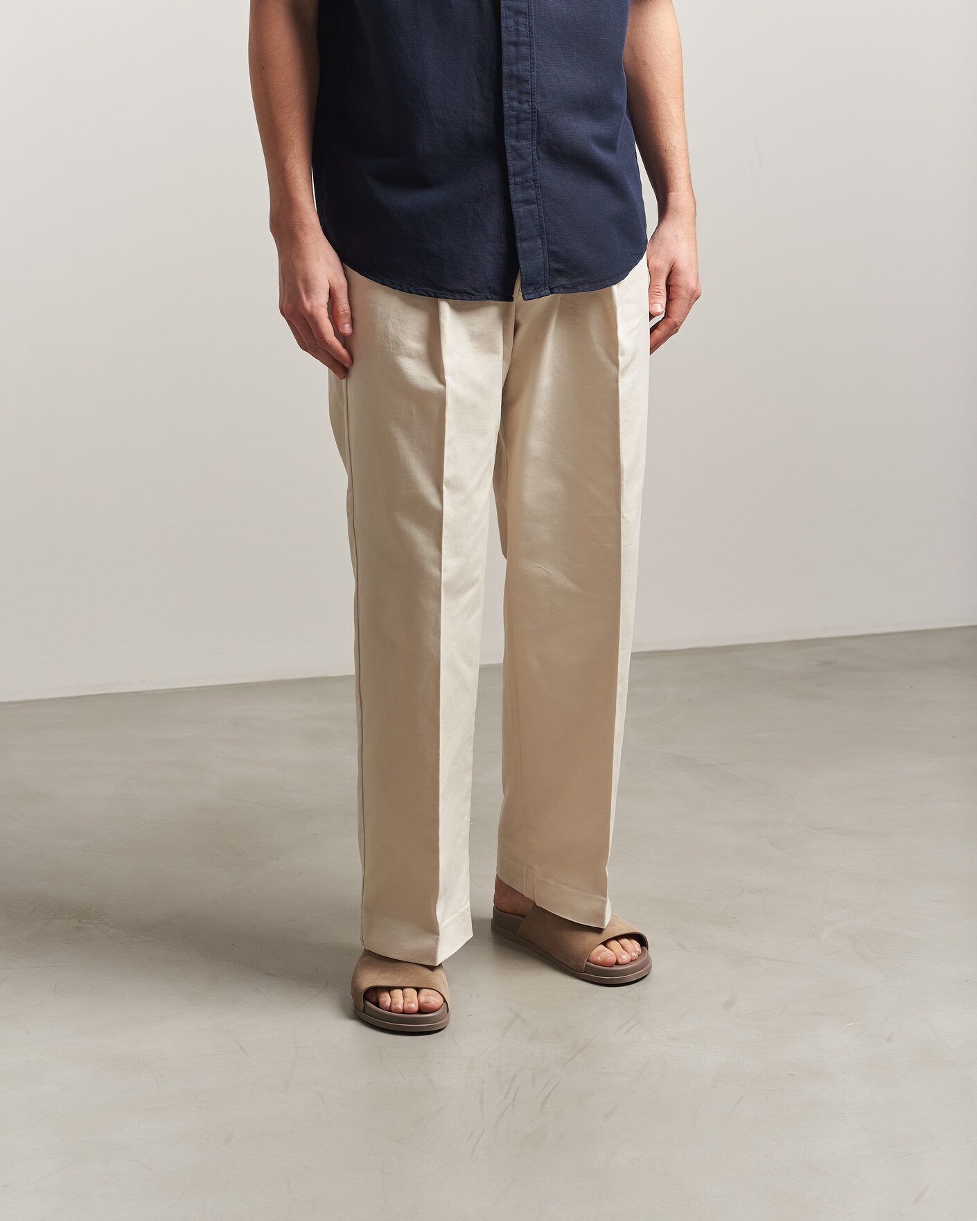 Mies | Sandaalit ja tohvelit | Thera's | Classic Slide Sandals Stone Suede