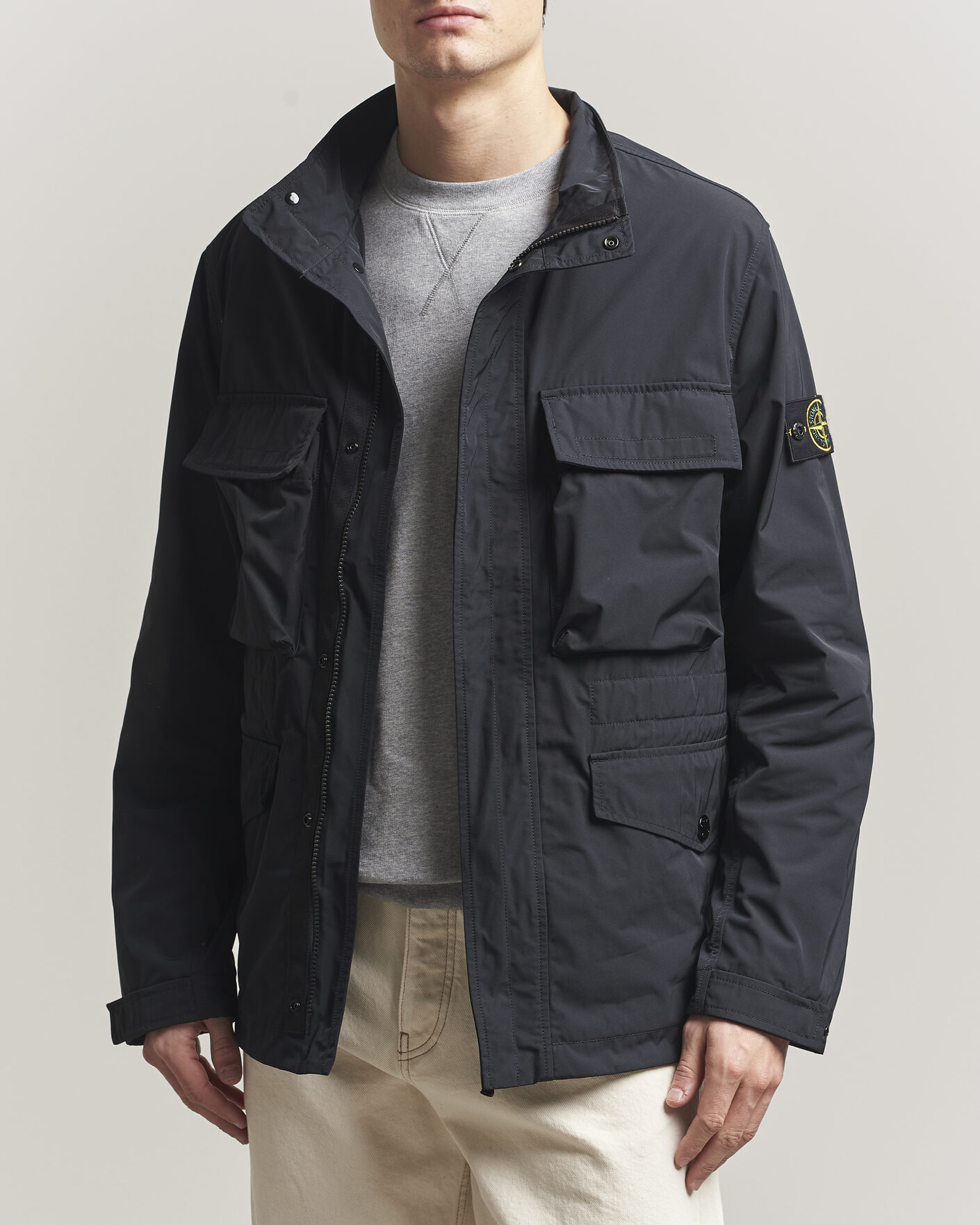 Mies | Takit | Stone Island | Micro Twill Field Jacket Black