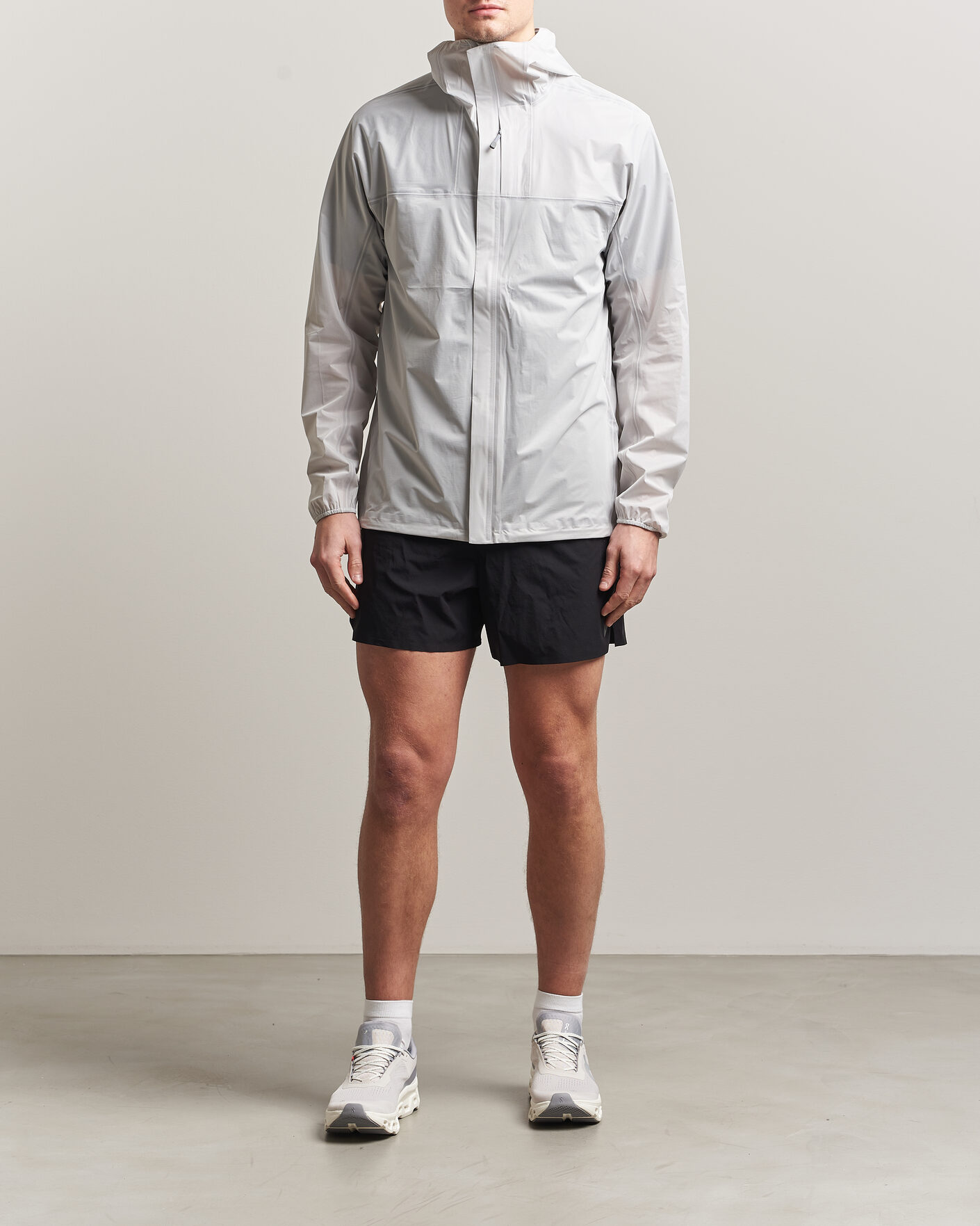 Mies | Takit | Houdini | The Orange Waterproof Jacket Powderday White