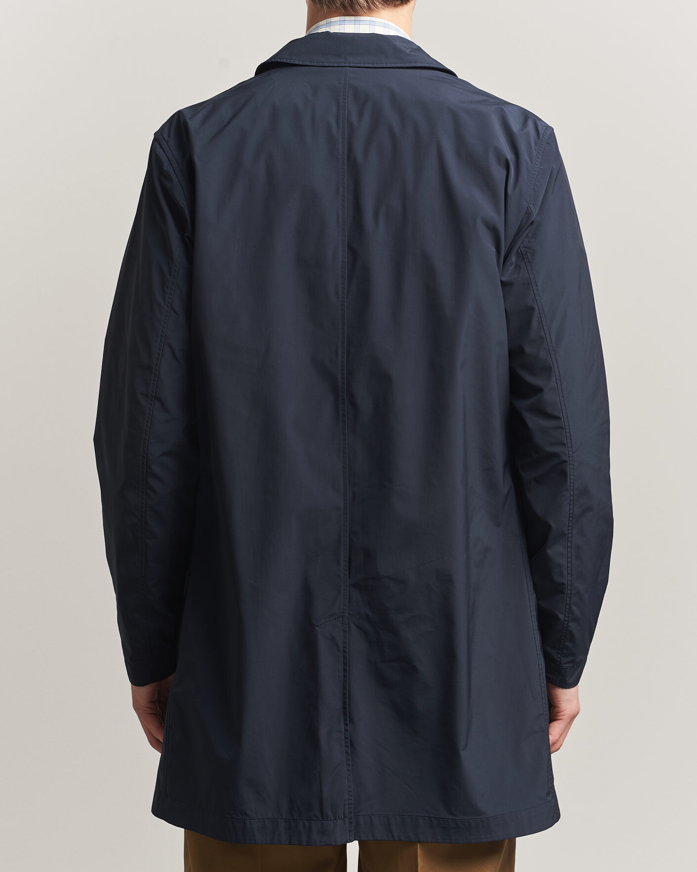 Mies | Takit | Woolrich | Urban Nylon Water Repelent Carcoat Melton Blue