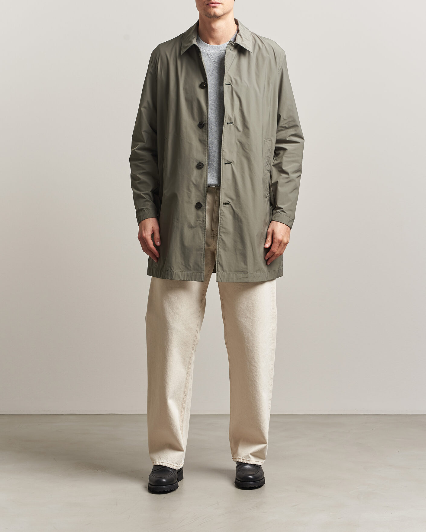 Mies | Takit | Woolrich | Urban Nylon Water Repelent Carcoat Smokey Olive