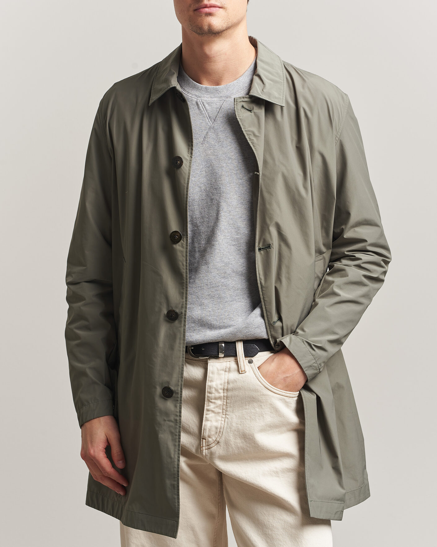 Mies | Takit | Woolrich | Urban Nylon Water Repelent Carcoat Smokey Olive