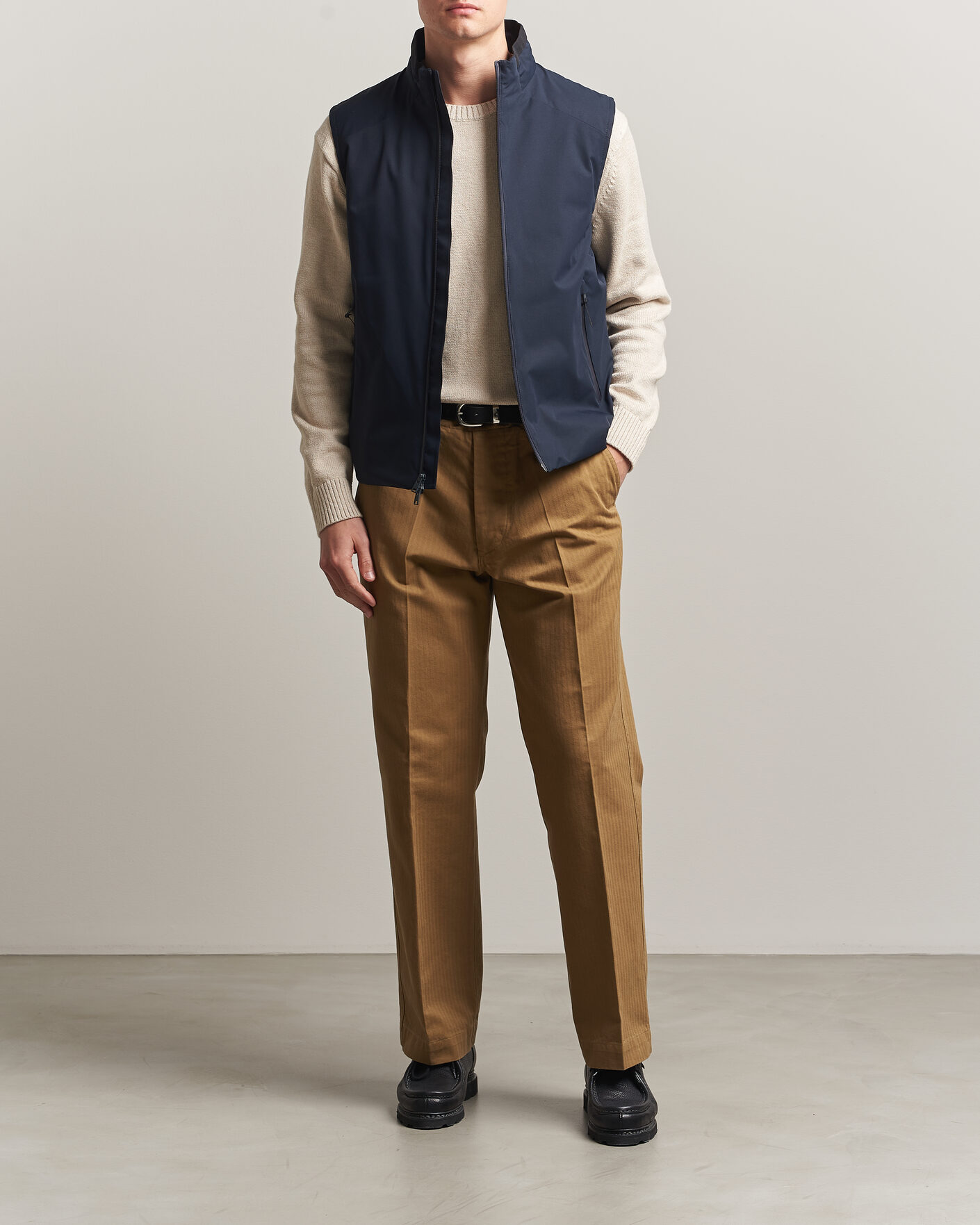 Mies | Takit | Woolrich | Two Layer Sailing Vest Melton Blue