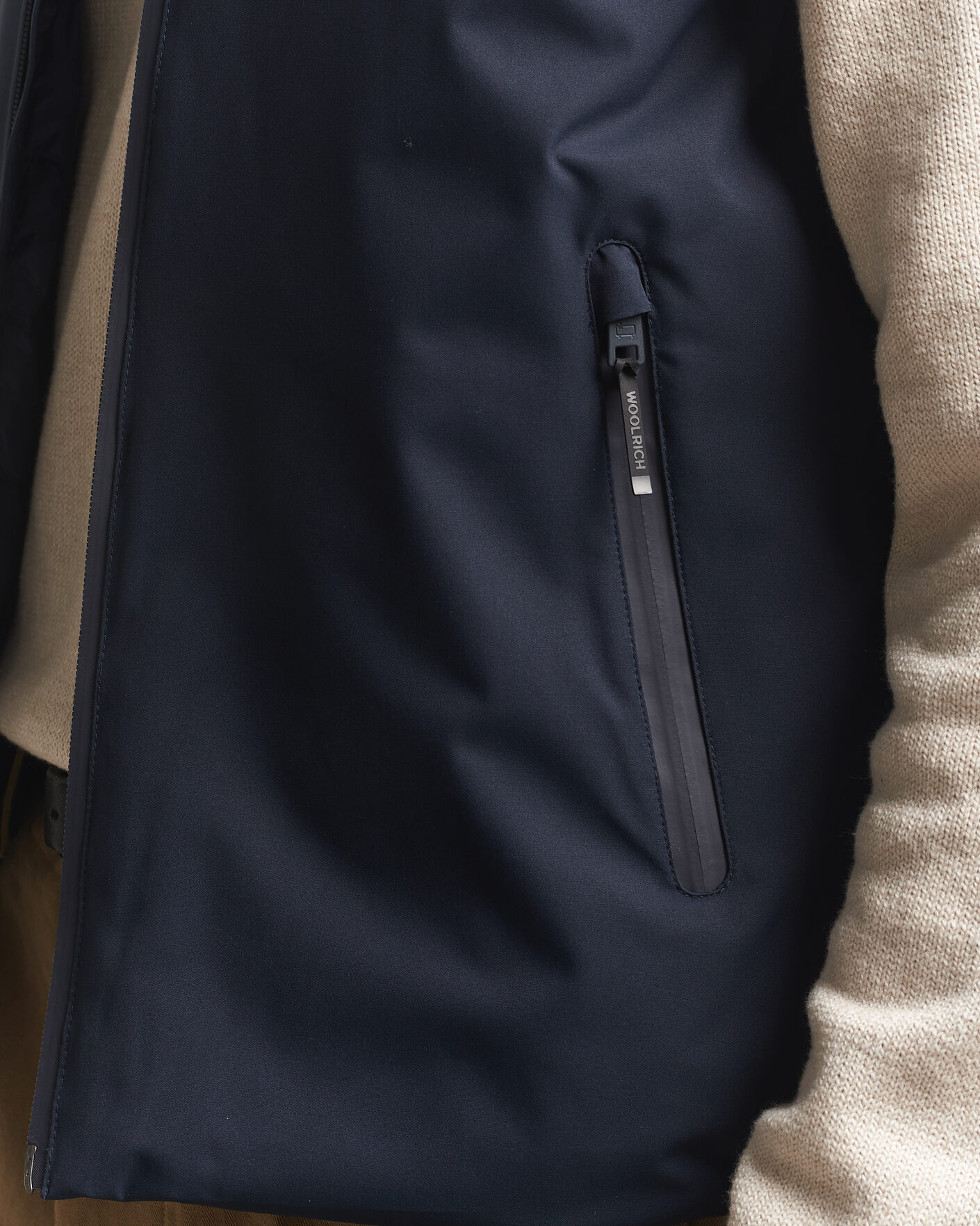 Mies | Takit | Woolrich | Two Layer Sailing Vest Melton Blue