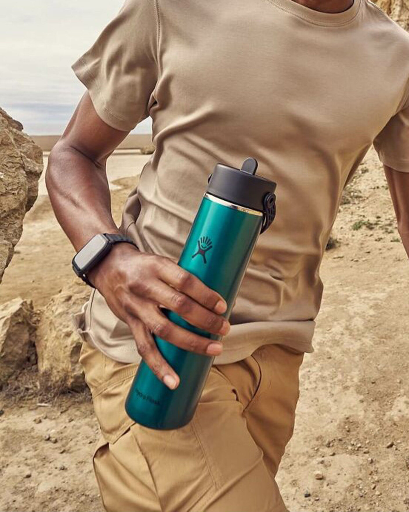 Mies | Outdoor living | Hydro Flask | Lightweight Flex Straw 24oz Bottle Emerald Green