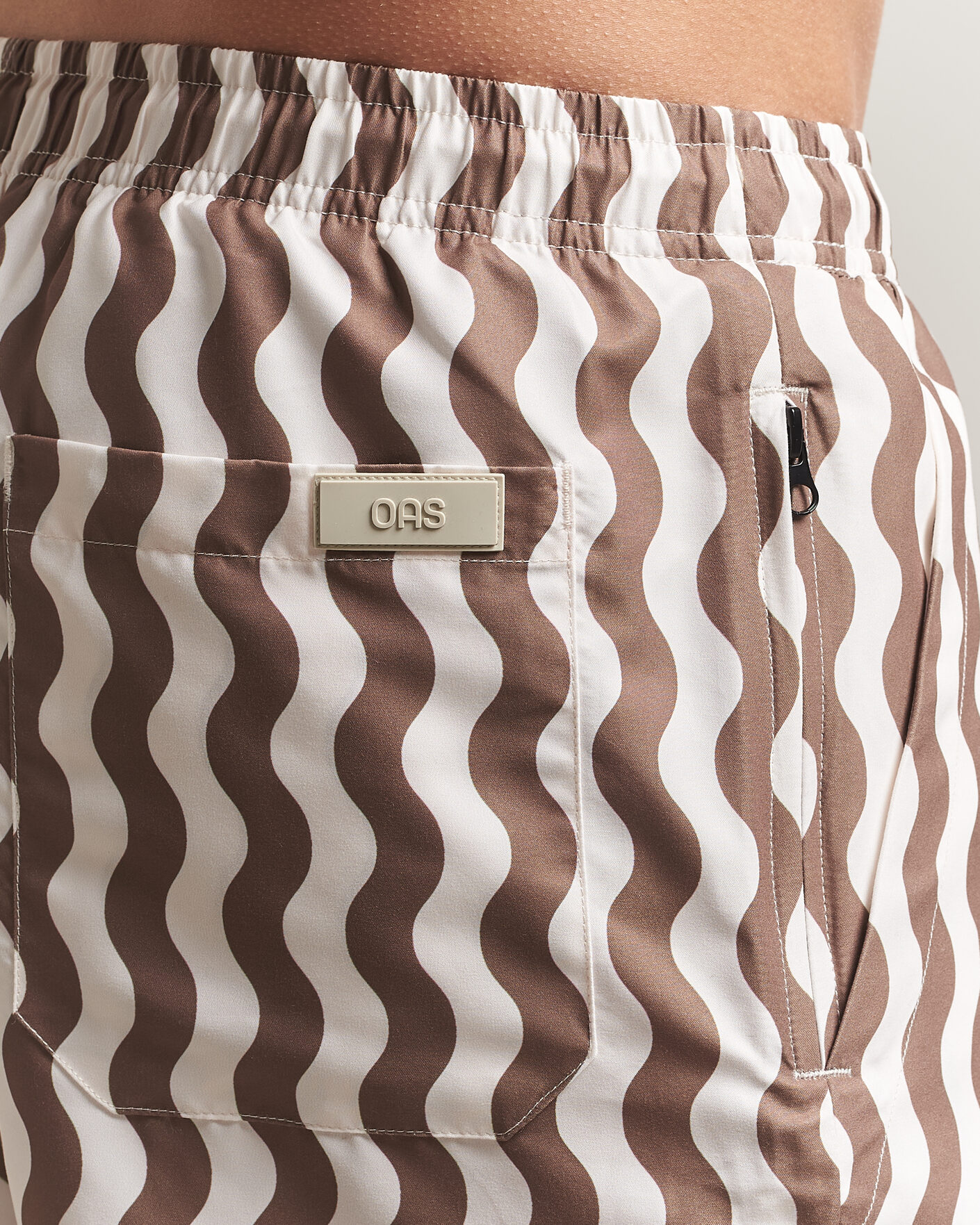 Mies | Uimahousut | OAS | Printed Swimshorts Fine Waver