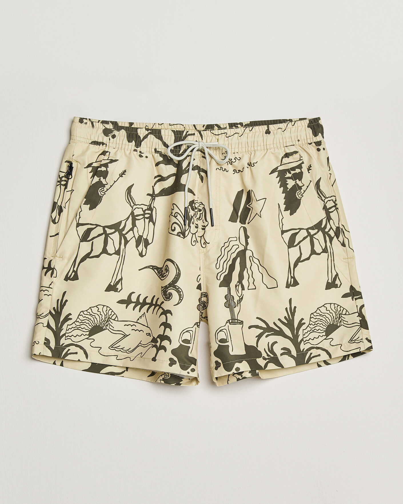 Mies | Uimahousut | OAS | Printed Swimshorts Poplan