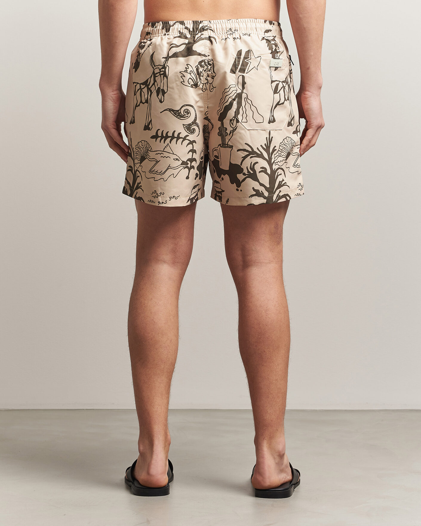 Mies | Uimahousut | OAS | Printed Swimshorts Poplan