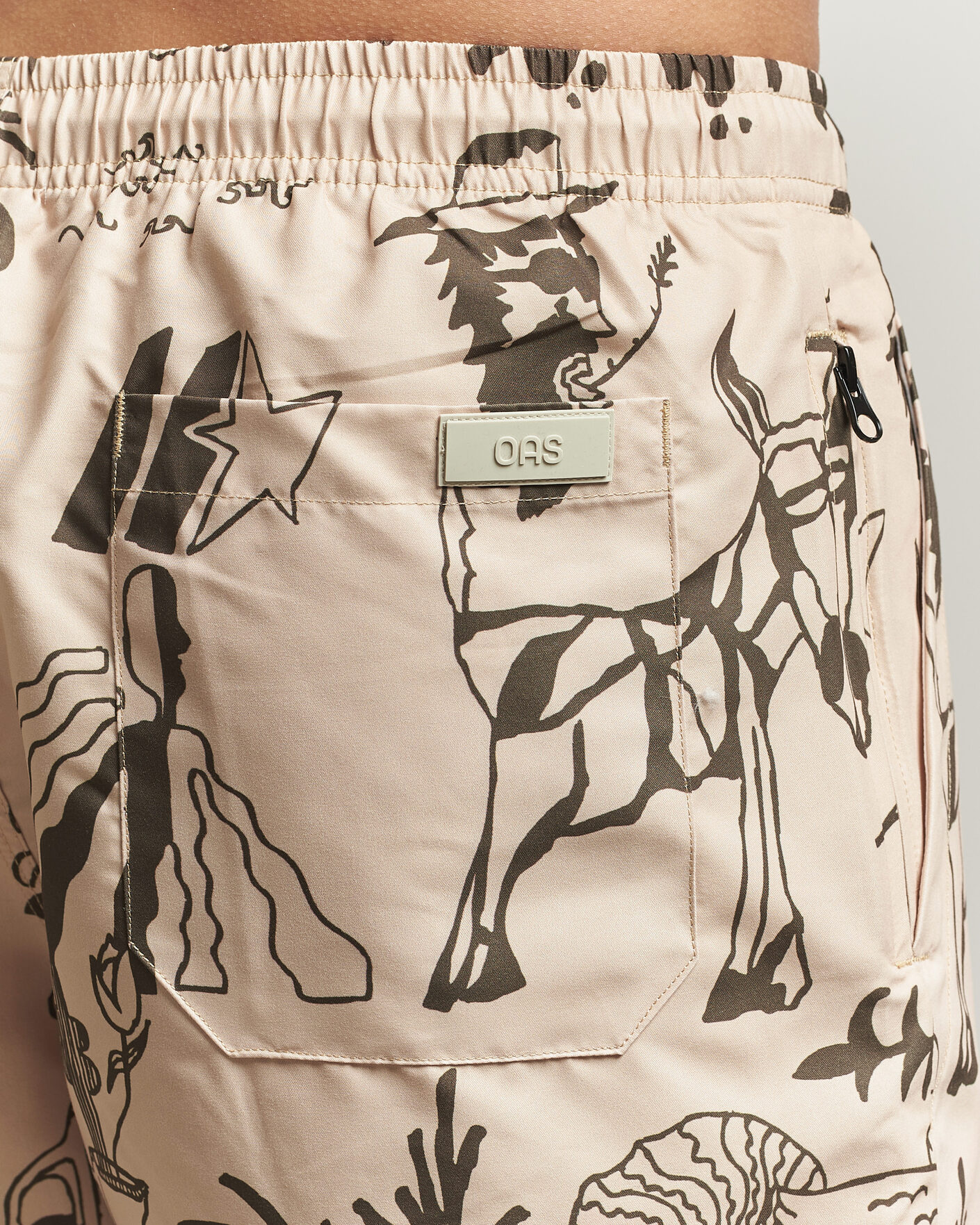 Mies | Uimahousut | OAS | Printed Swimshorts Poplan