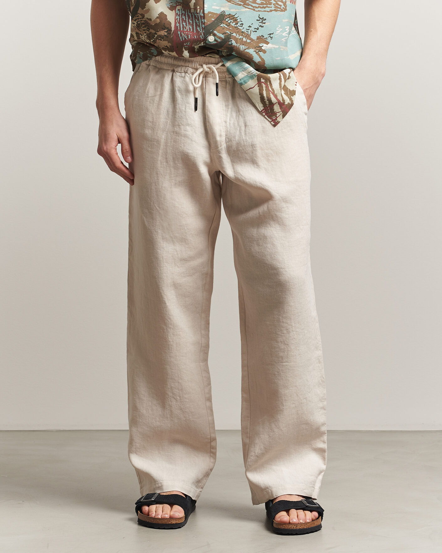 Mies | Housut | OAS | Nino Linen Pants Beige