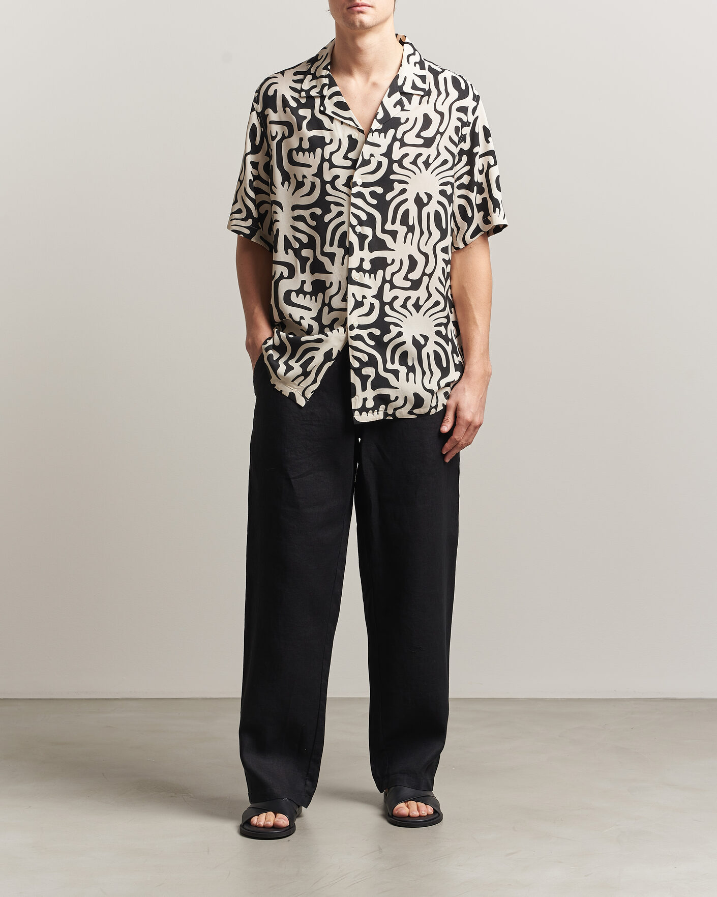 Mies | Housut | OAS | Nino Linen Pants Black