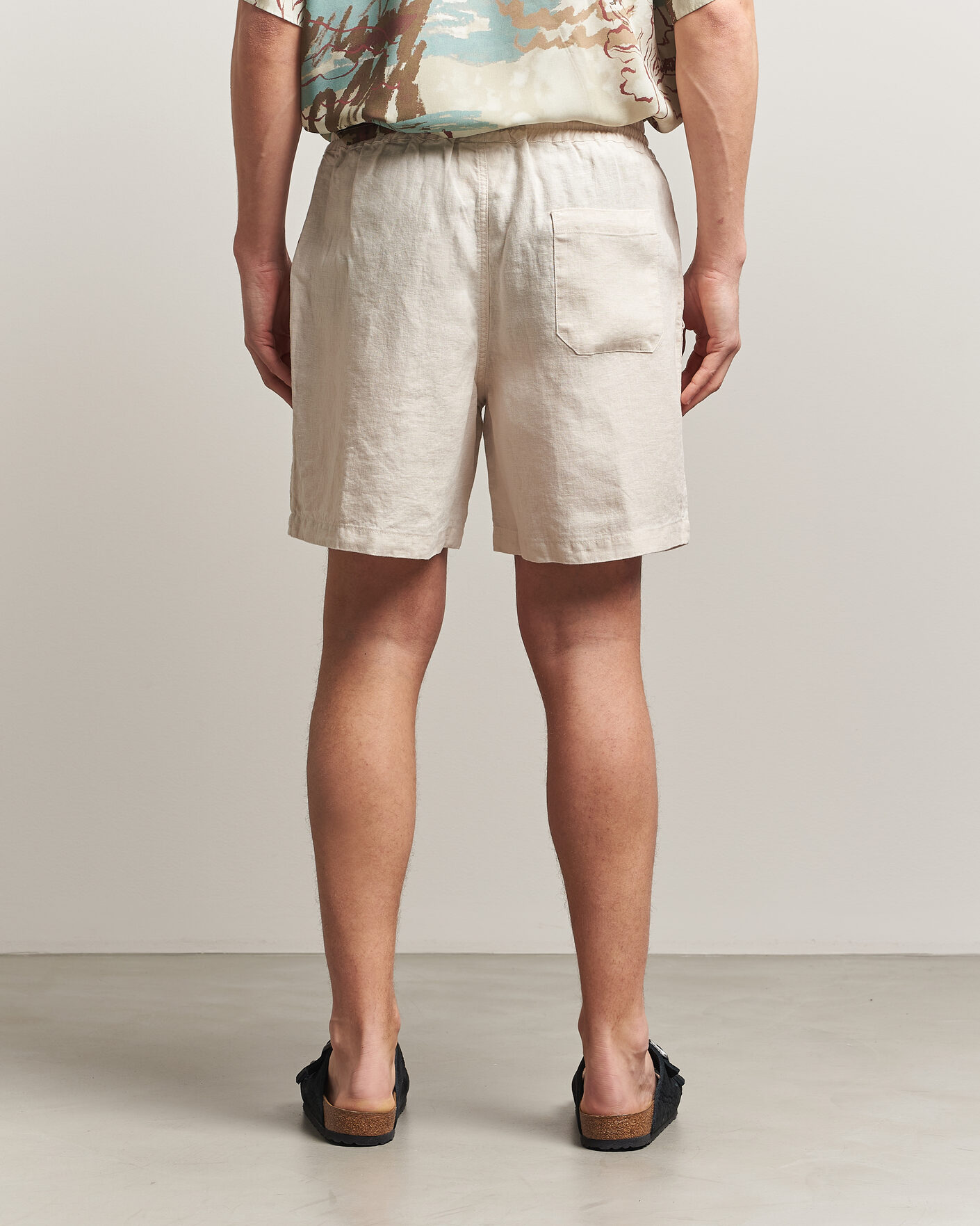 Mies | Shortsit | OAS | Porto Linen Shorts Beige