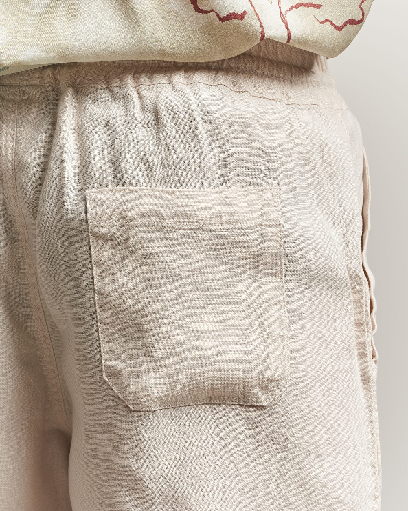 Mies | Shortsit | OAS | Porto Linen Shorts Beige