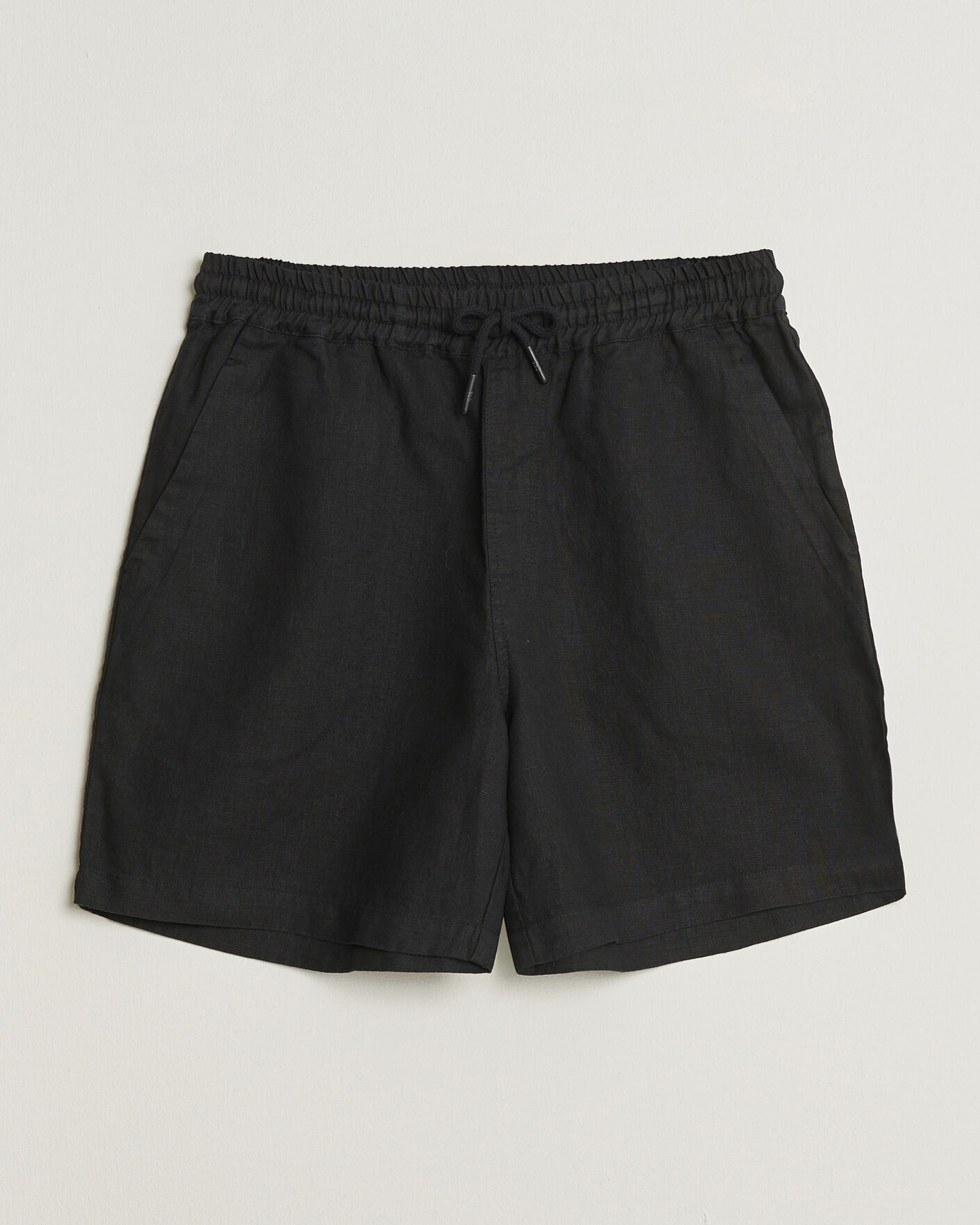 Mies | Shortsit | OAS | Porto Linen Shorts Black