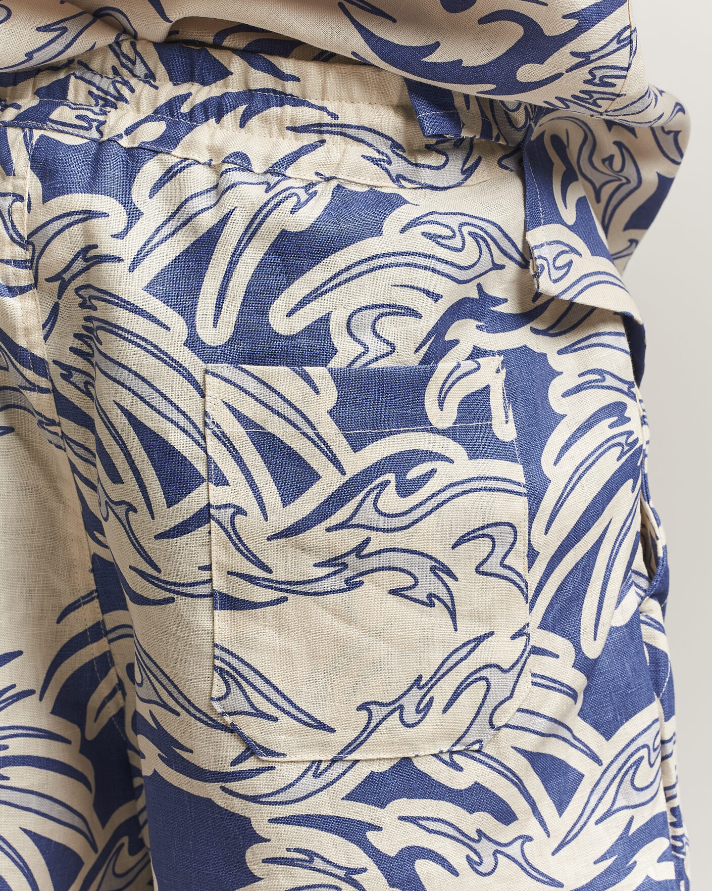 Mies | Shortsit | OAS | Porto Linen Shorts Rogue Blue