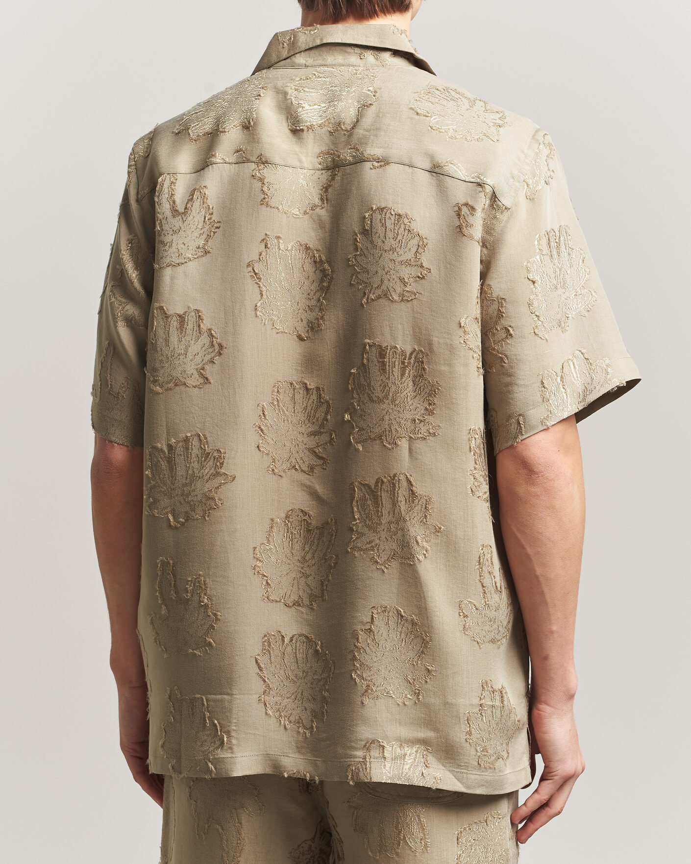 Mies | Kauluspaidat | OAS | Rocco Lyocell Short Sleeve Shirt Palmoza