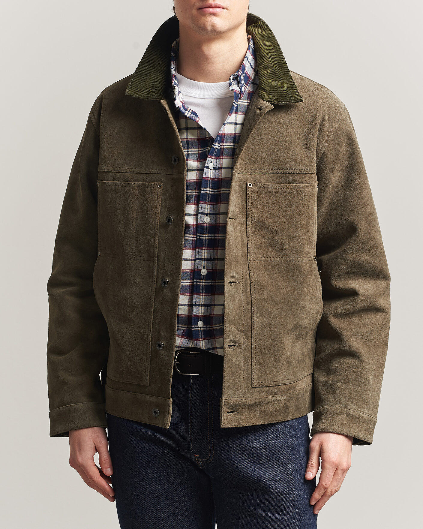 Mies | Takit | Filson | Suede Short Cruiser Otter Green