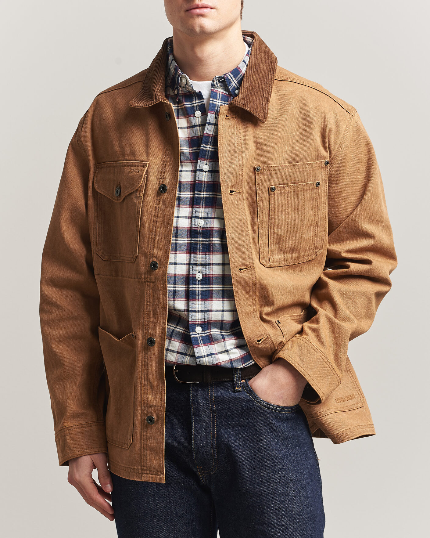 Mies | Takit | Filson | Rustic Canvas Barn Coat Whiskey