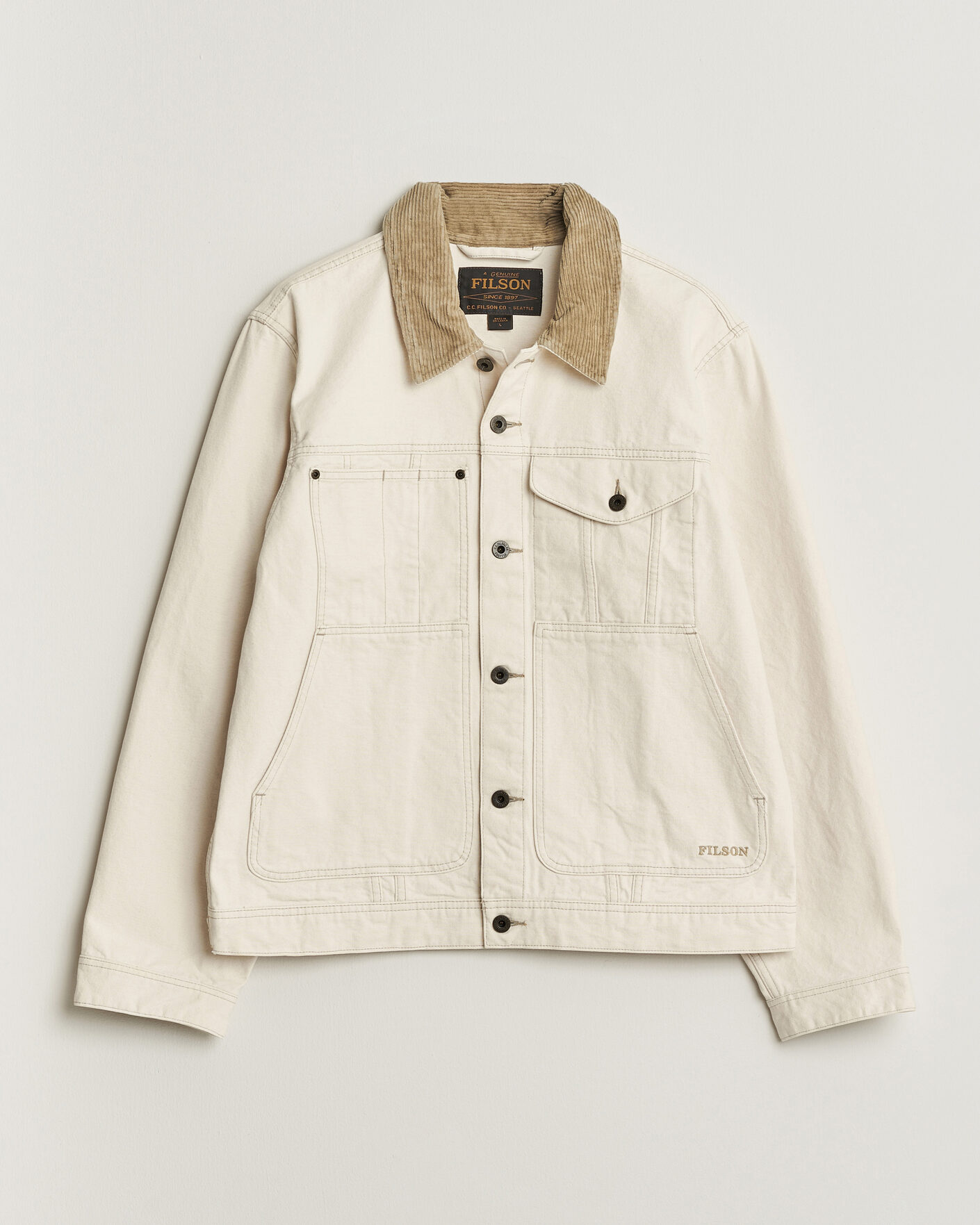 Mies | Takit | Filson | Rustic Canvas Short Cruiser Natural Seed