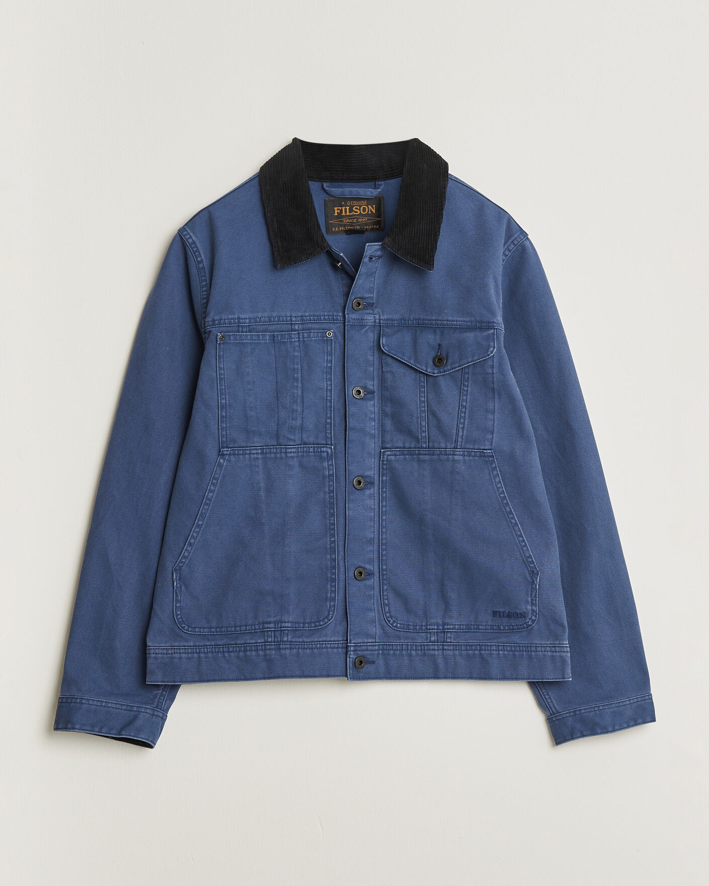 Mies | Takit | Filson | Rustic Canvas Short Cruiser Indigo