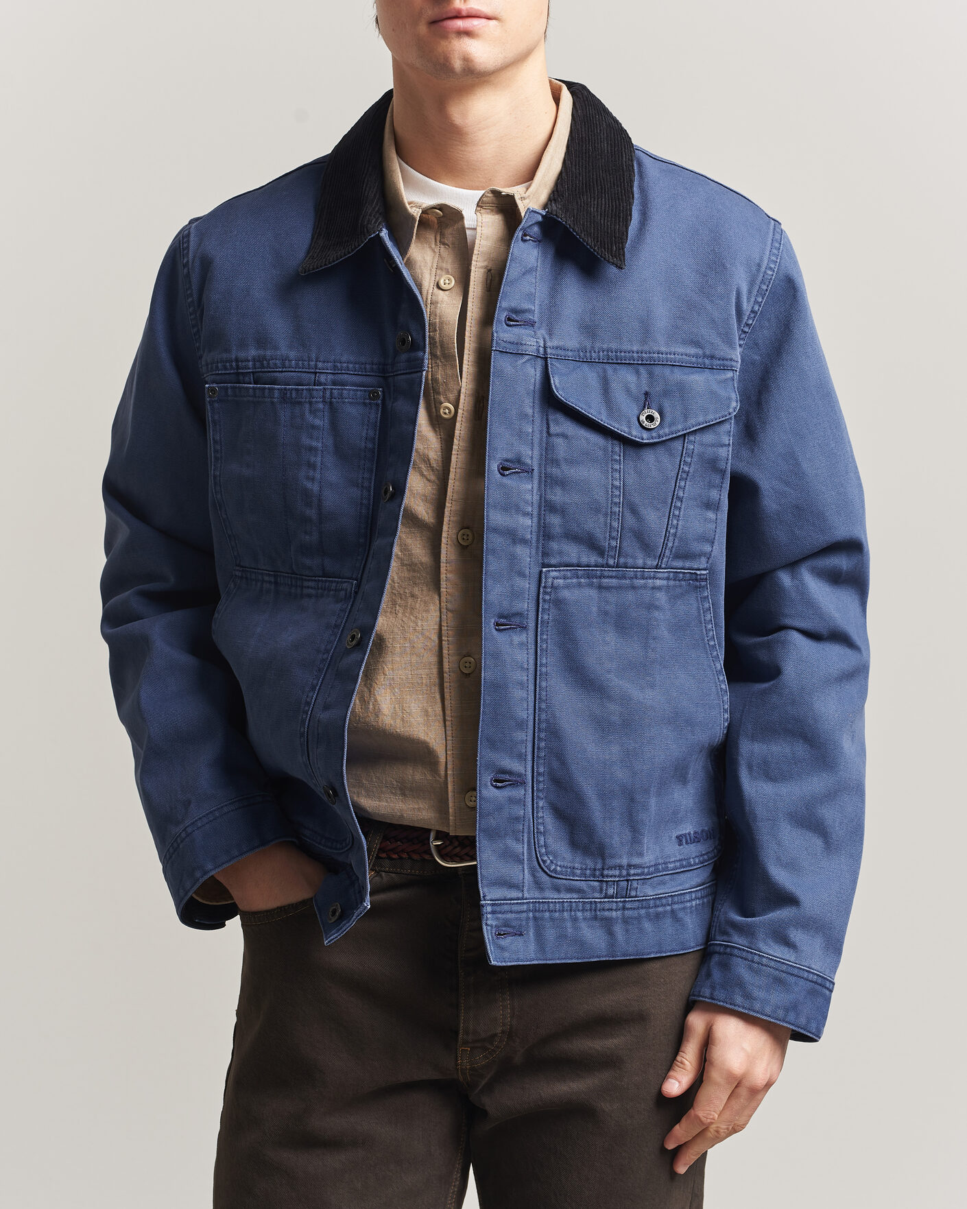 Mies | Takit | Filson | Rustic Canvas Short Cruiser Indigo