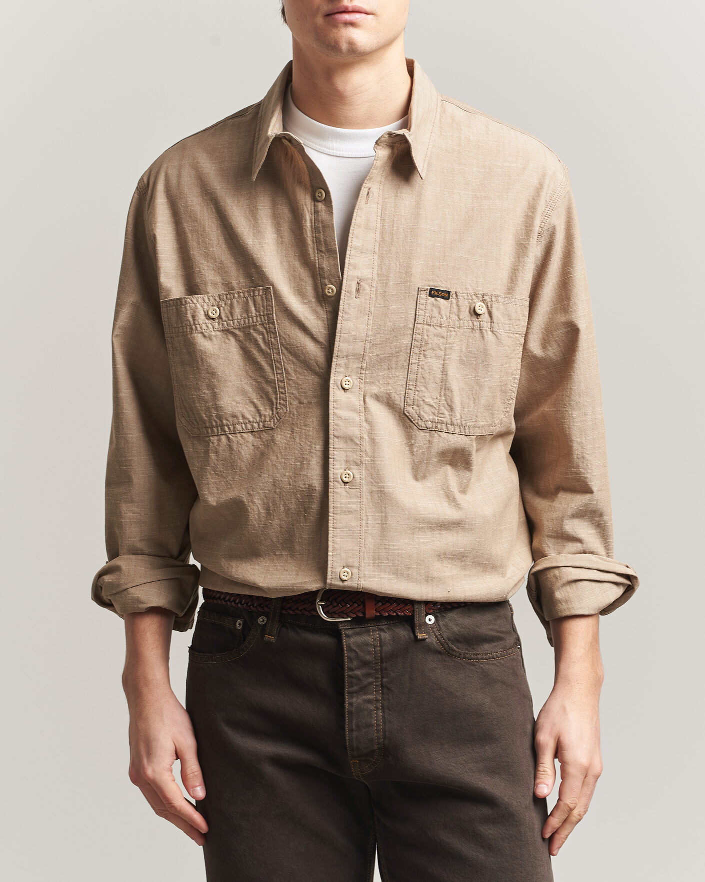 Mies | Kauluspaidat | Filson | Chambray CPO Shirt Tan