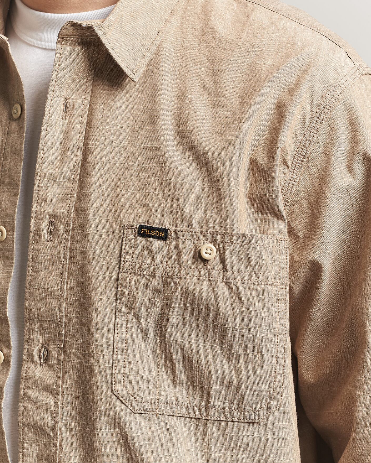 Mies | Kauluspaidat | Filson | Chambray CPO Shirt Tan