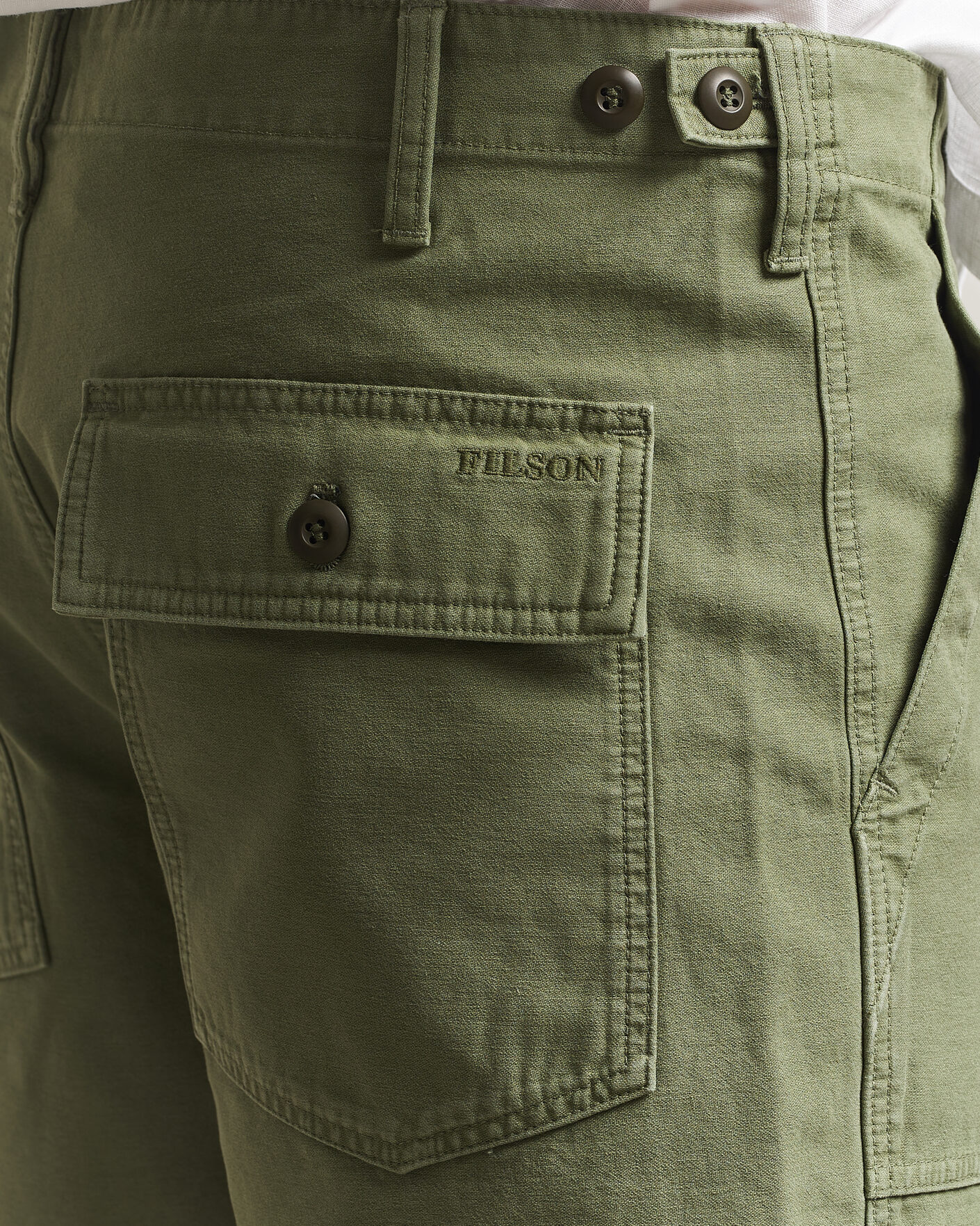 Mies | Shortsit | Filson | Field Cargo Shorts Washed Fatigue Green