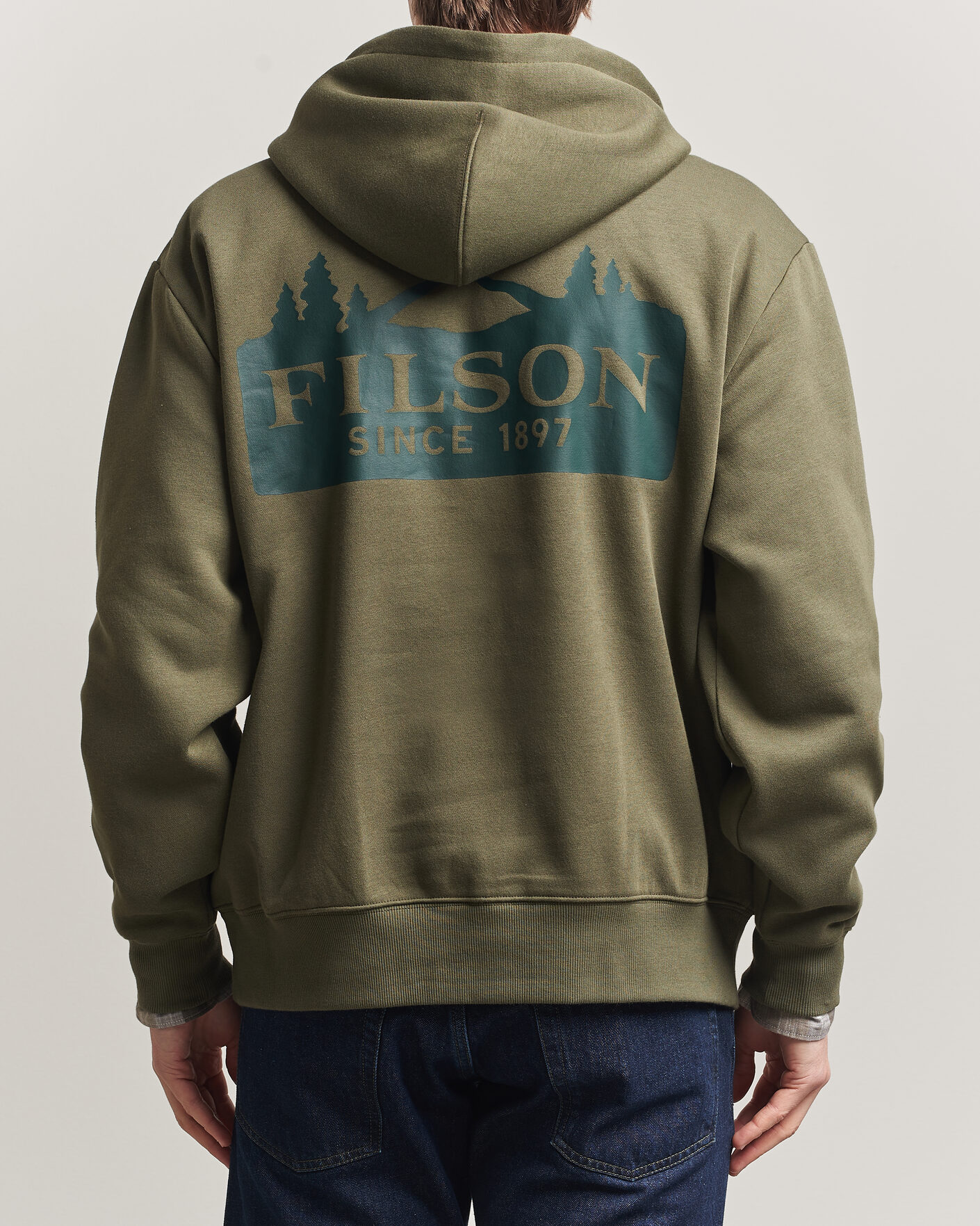 Mies | Puserot | Filson | Scenic Graphic Hoodie Surplus Green