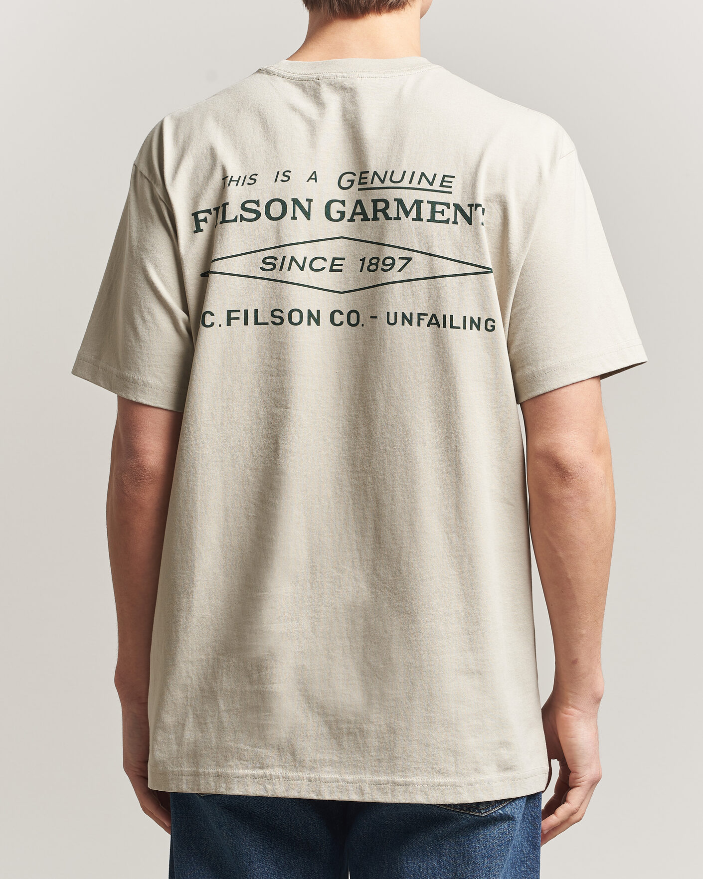 Mies | T-paidat | Filson | Diamond Graphic T-Shirt Sky Grey