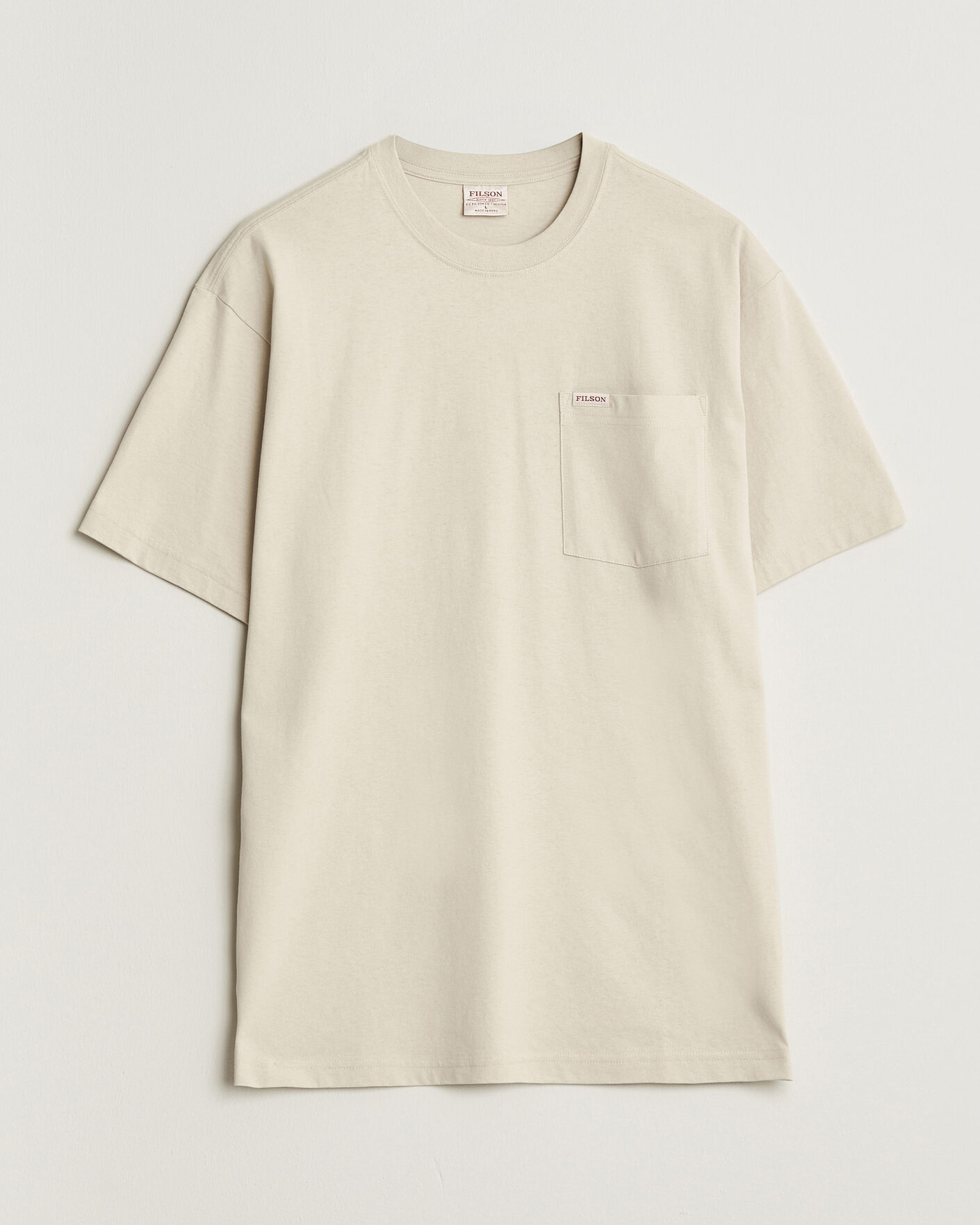 Mies | T-paidat | Filson | Pocket T-Shirt Natural