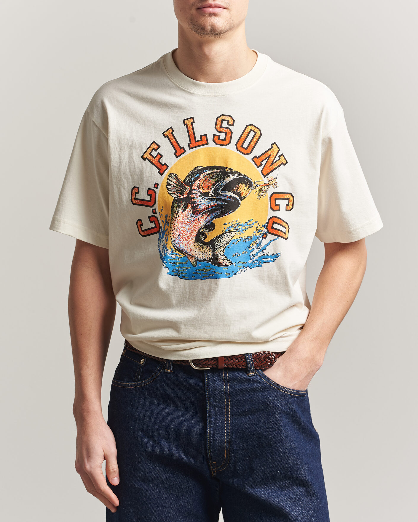 Mies | T-paidat | Filson | Dry Fly Graphic T-Shirt Basswood