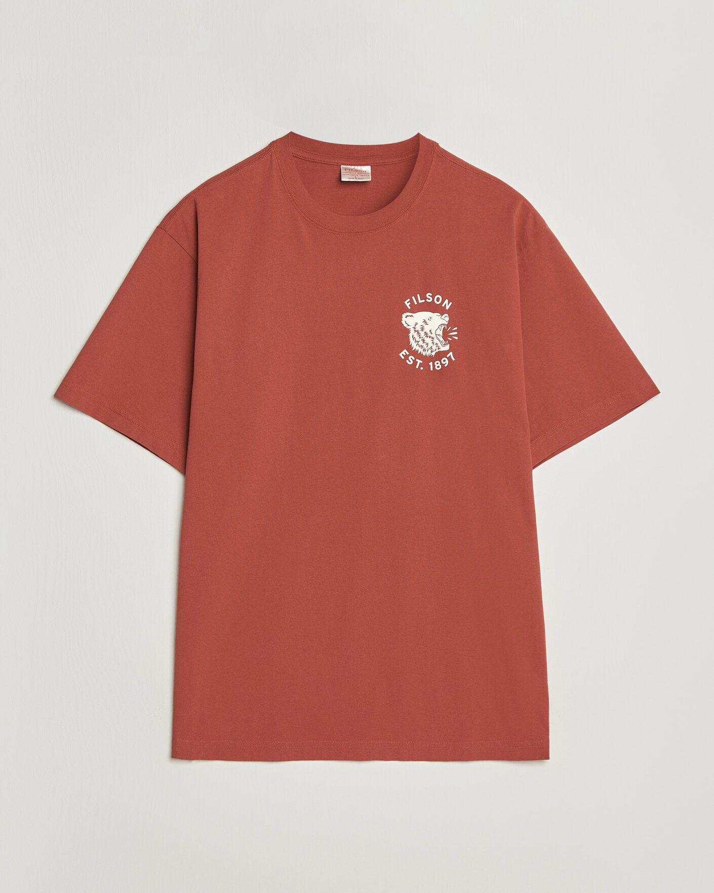 Mies | T-paidat | Filson | Bear Graphic T-Shirt Chili Oil