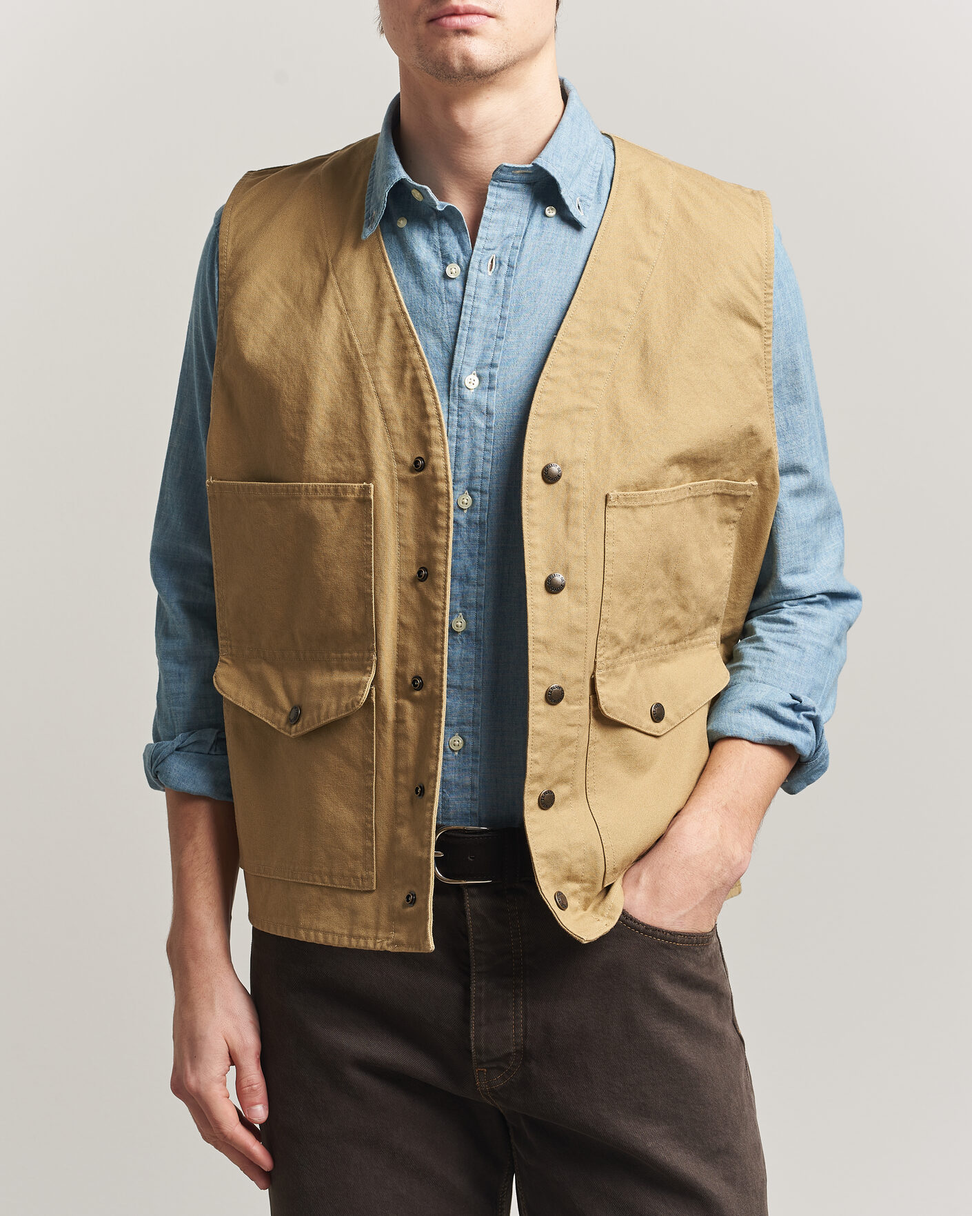 Mies | Ulkoliivit | Filson | Dry Tin Vest Tan